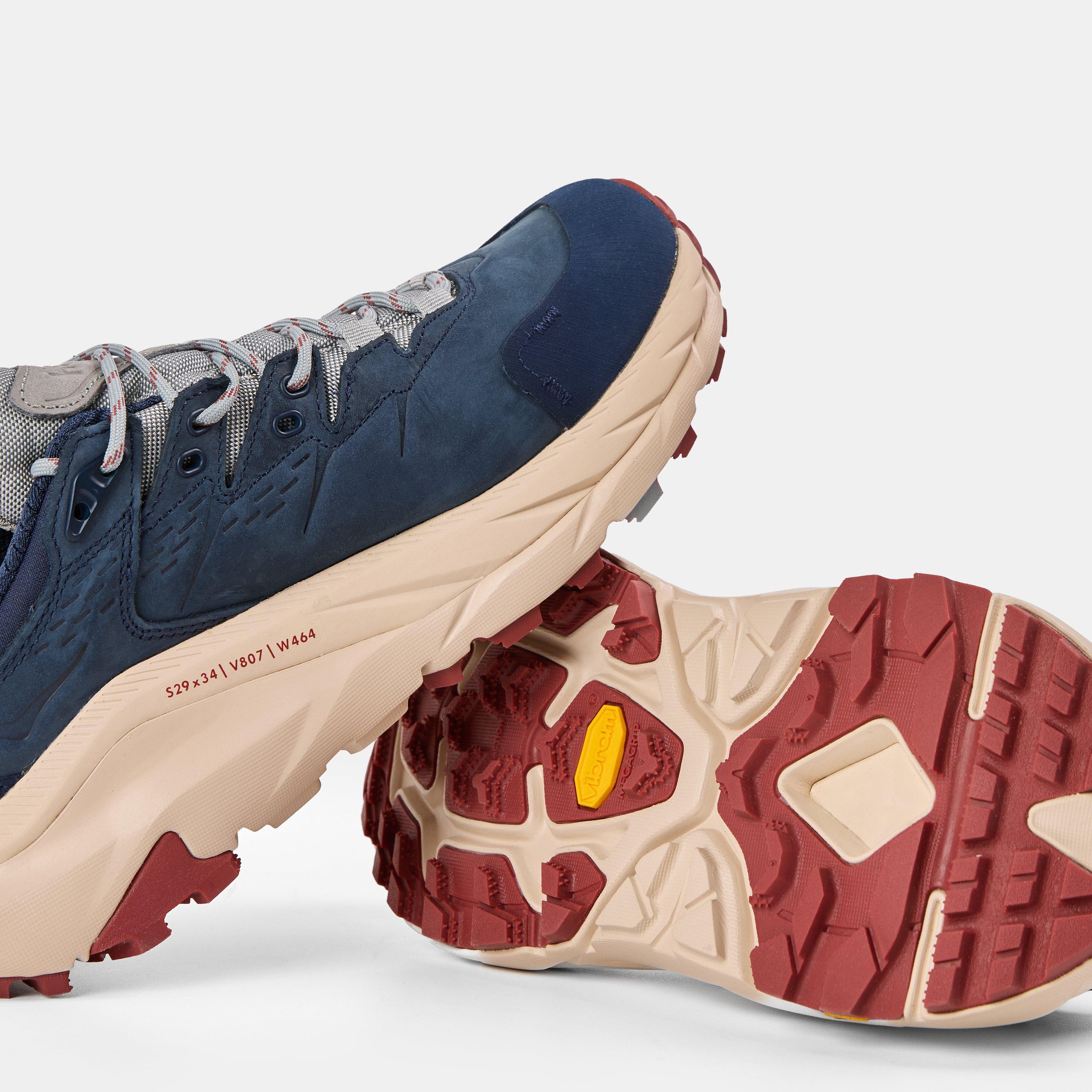 Limestone/Sand - Hoka - Men's Kaha Low GTX Waterproof Hiking Shoes - 3