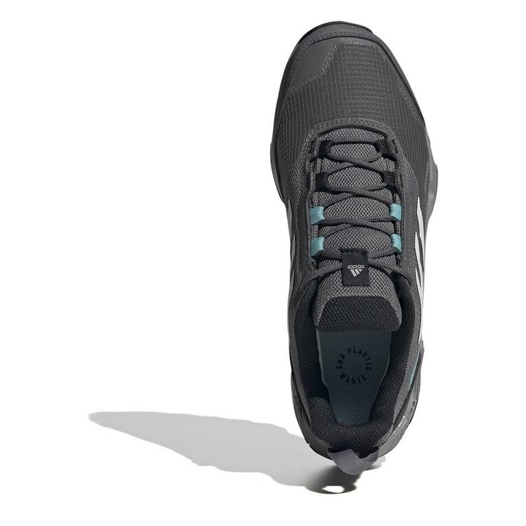 Gris/Menthe - adidas - block heel sandals Brown - 5