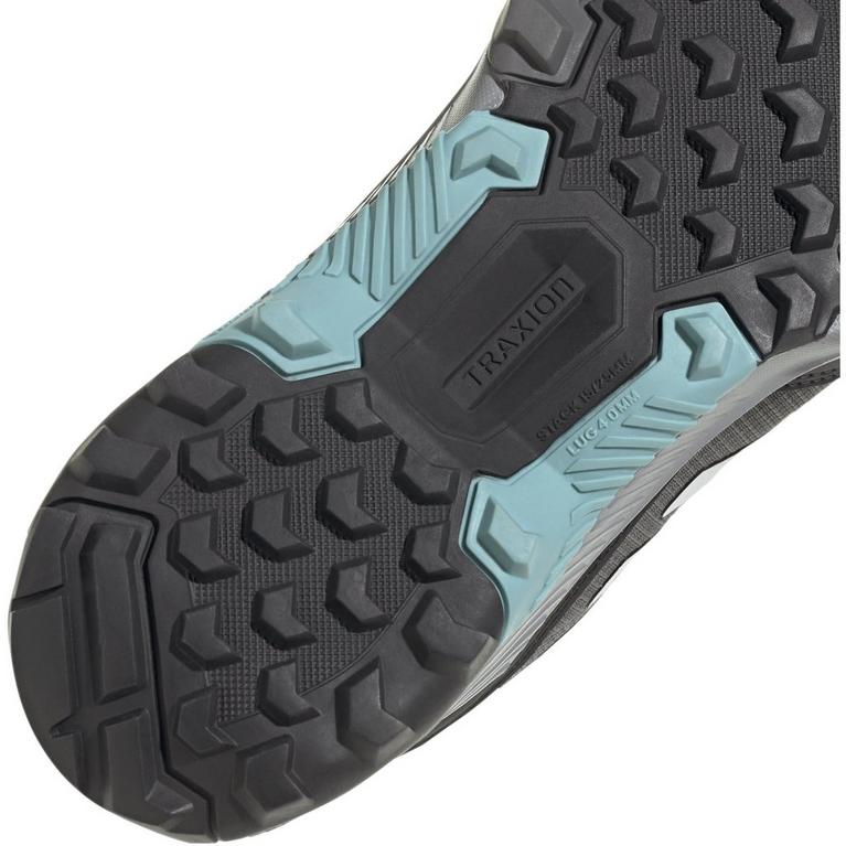Gris/Menthe - adidas - block heel sandals Brown - 7
