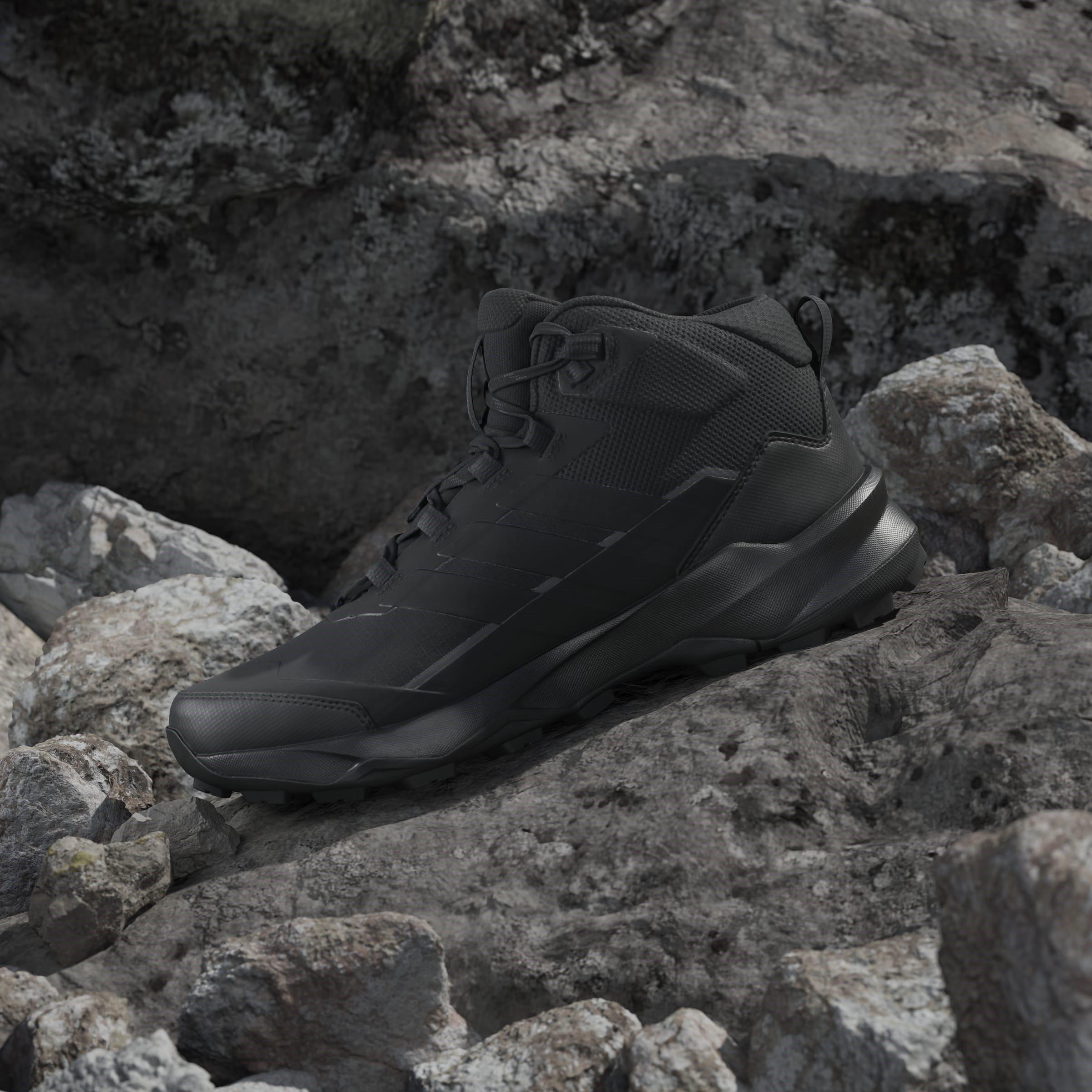 Black - adidas - Terrex Skychaser AX5 Mid GORE-TEX Hiking Shoes Mens - 14