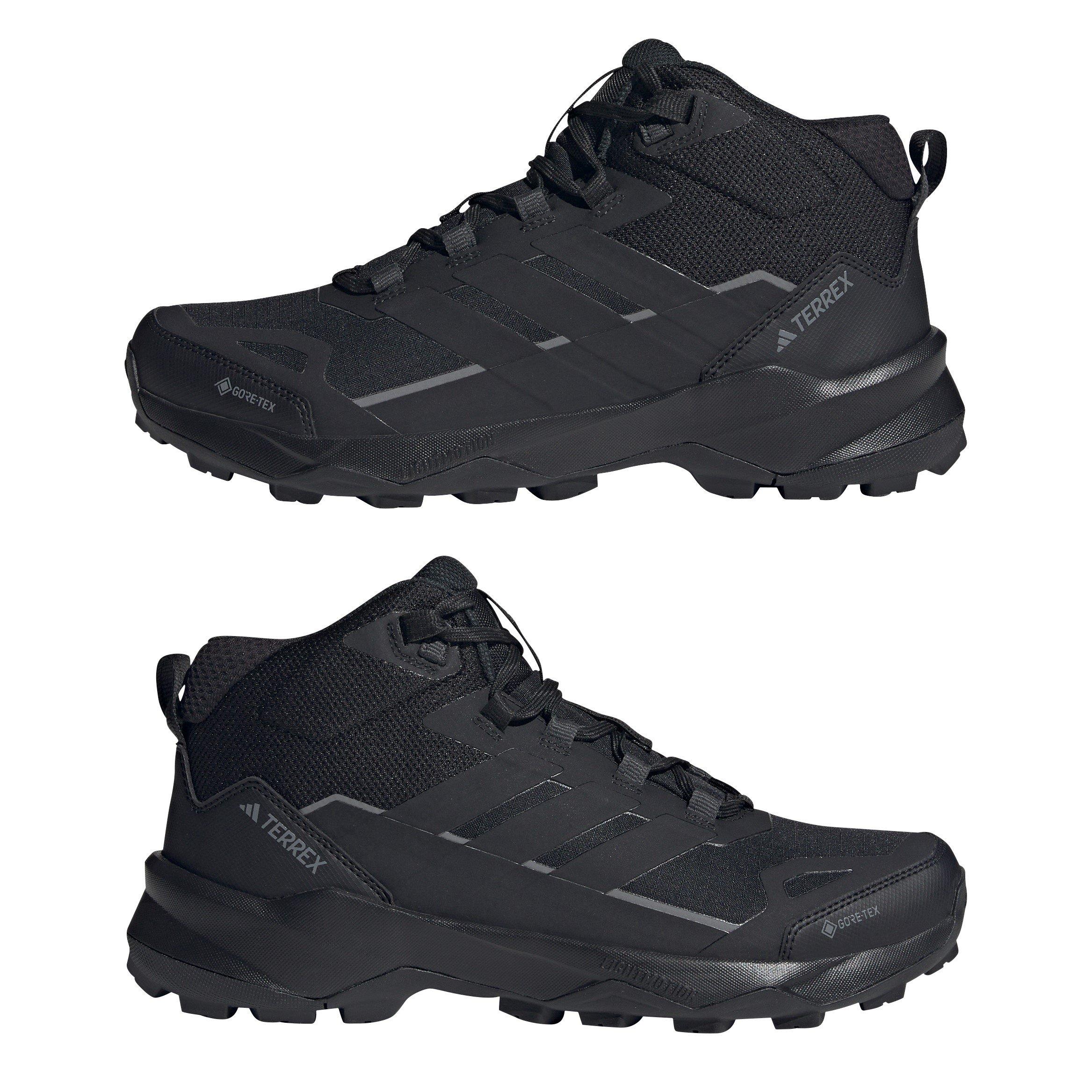 Black - adidas - Terrex Skychaser AX5 Mid GORE-TEX Hiking Shoes Mens - 9