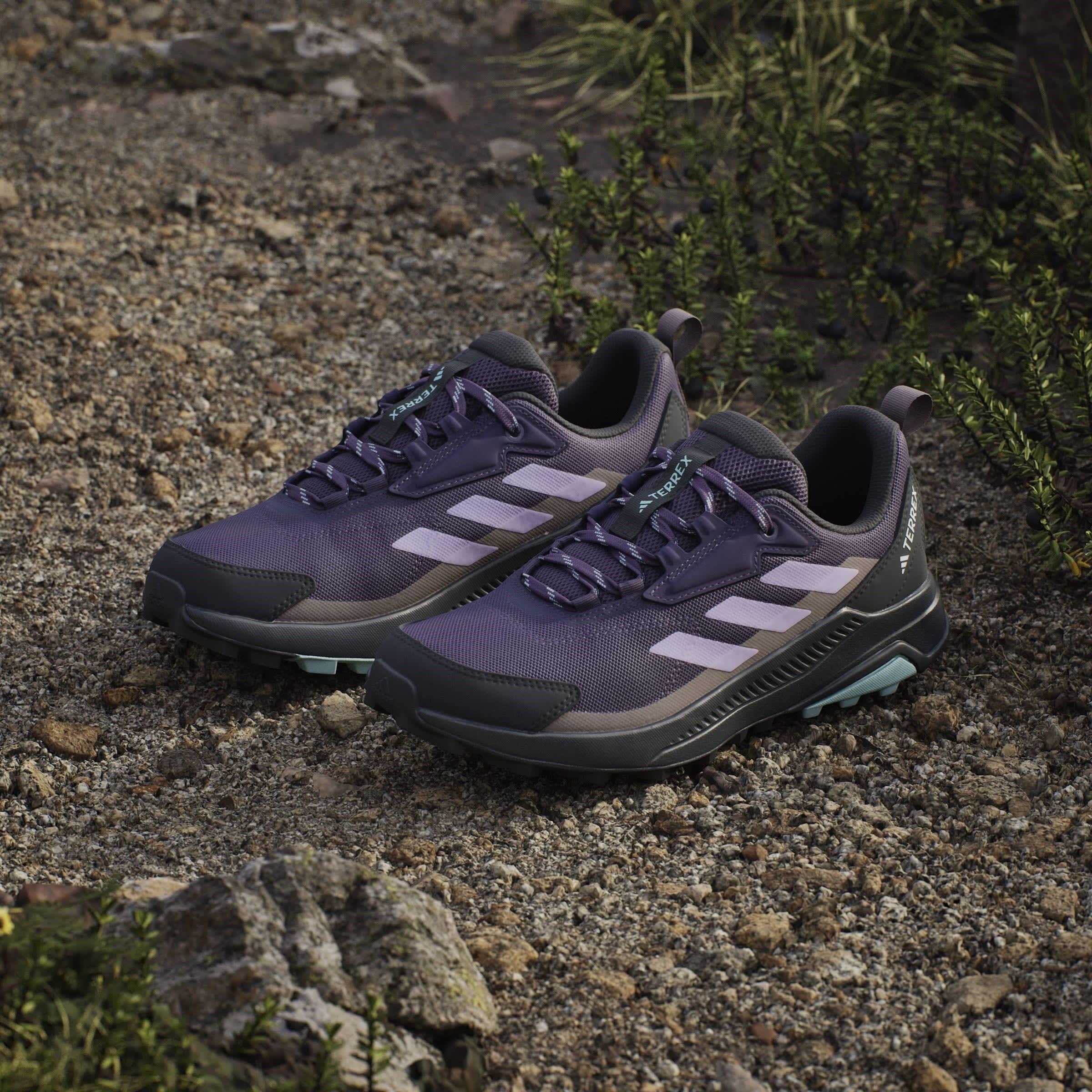 Plum/Brown - adidas - Anylander Non-Waterproof Hiking Shoes - 12