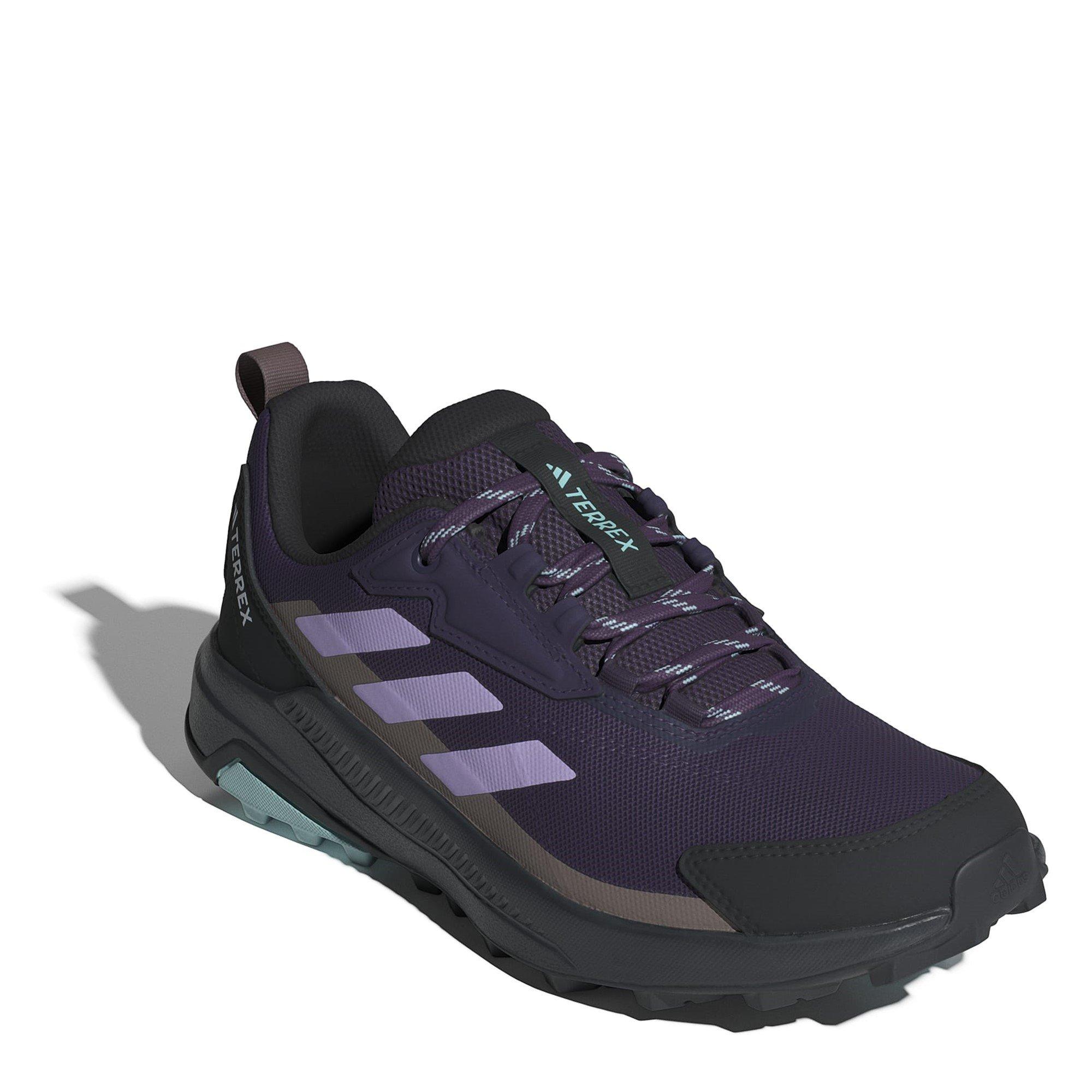 Plum/Brown - adidas - Anylander Non-Waterproof Hiking Shoes - 3