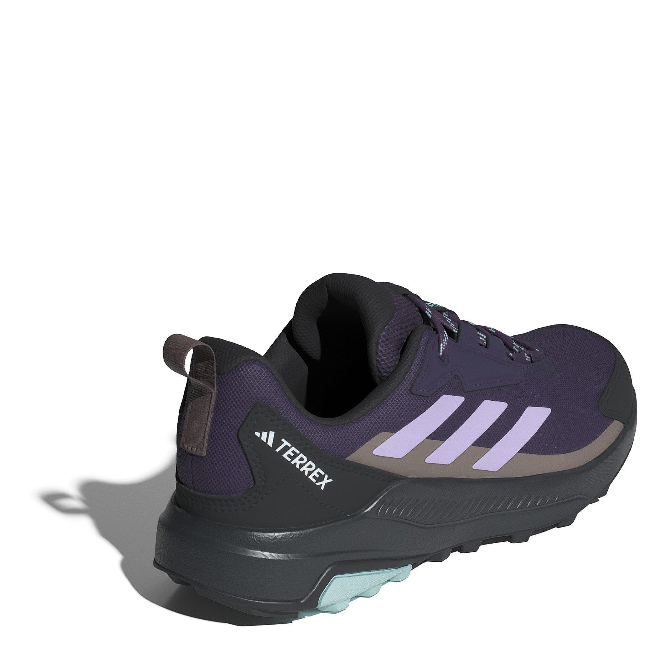 Plum/Brown - adidas - Anylander Non-Waterproof Hiking Shoes - 4