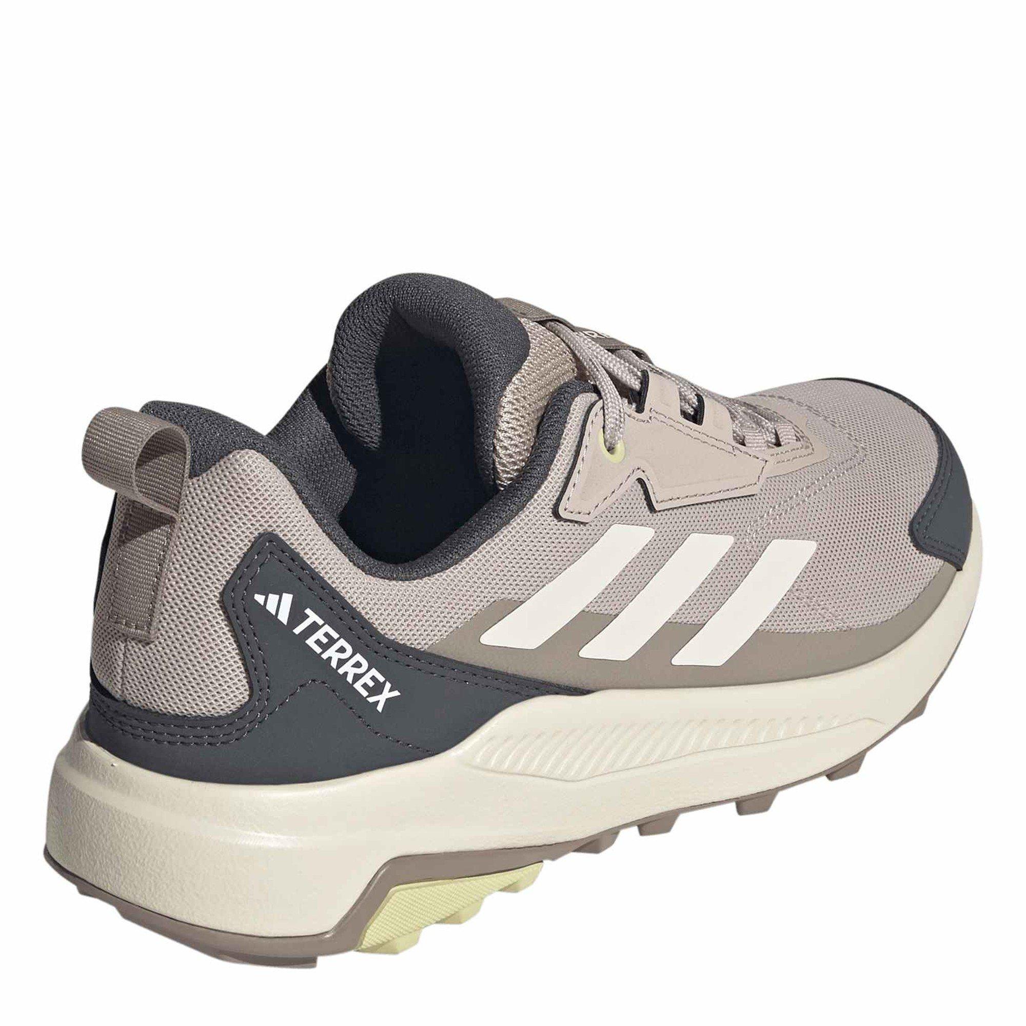 Taupe/Wht/Grey - adidas - Terrex Anylander Womens Hiking Shoes - 4