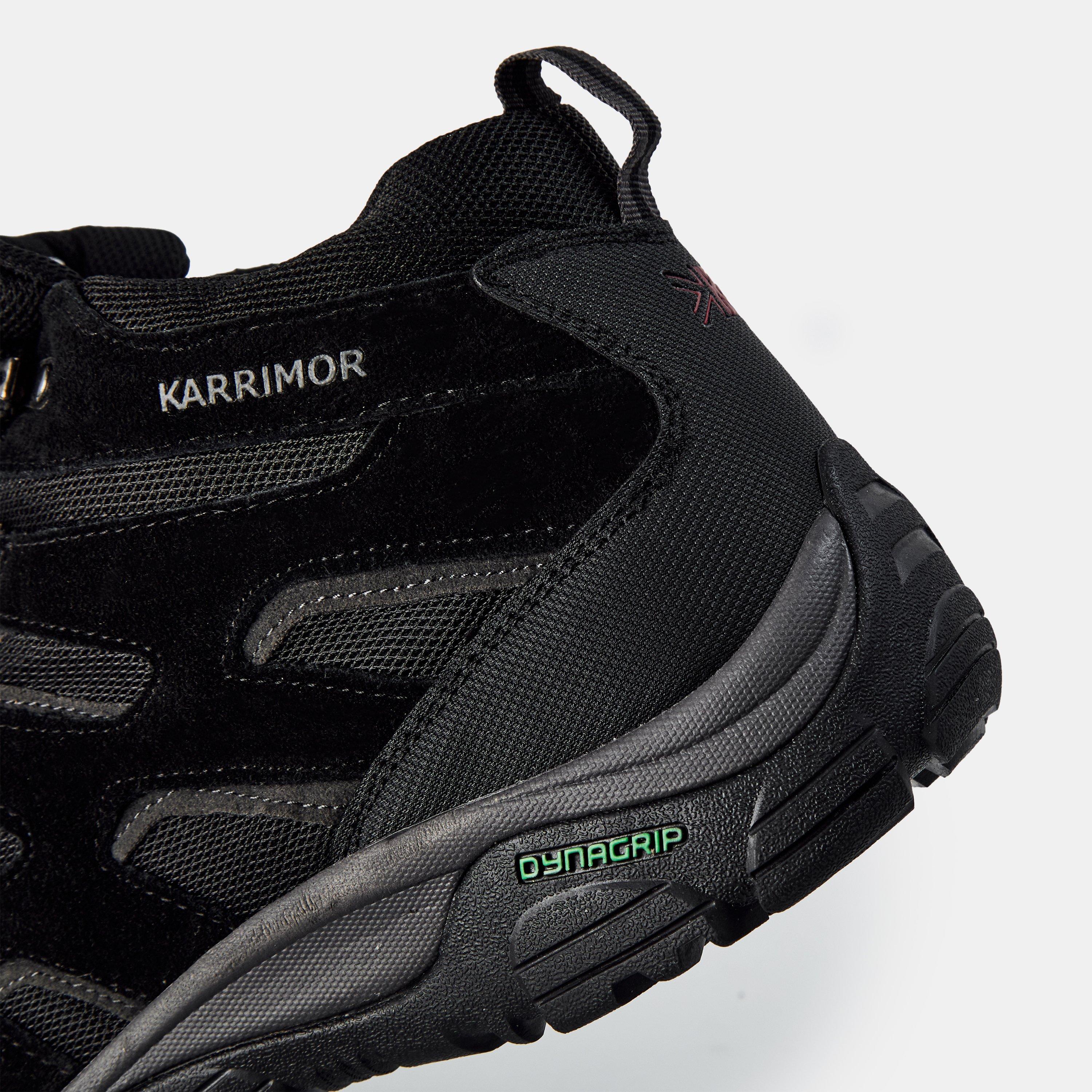 Chaussures Randonnée Karrimor Homme – Noir/rouge, Pointure UK7/EU41 – Très Bon état