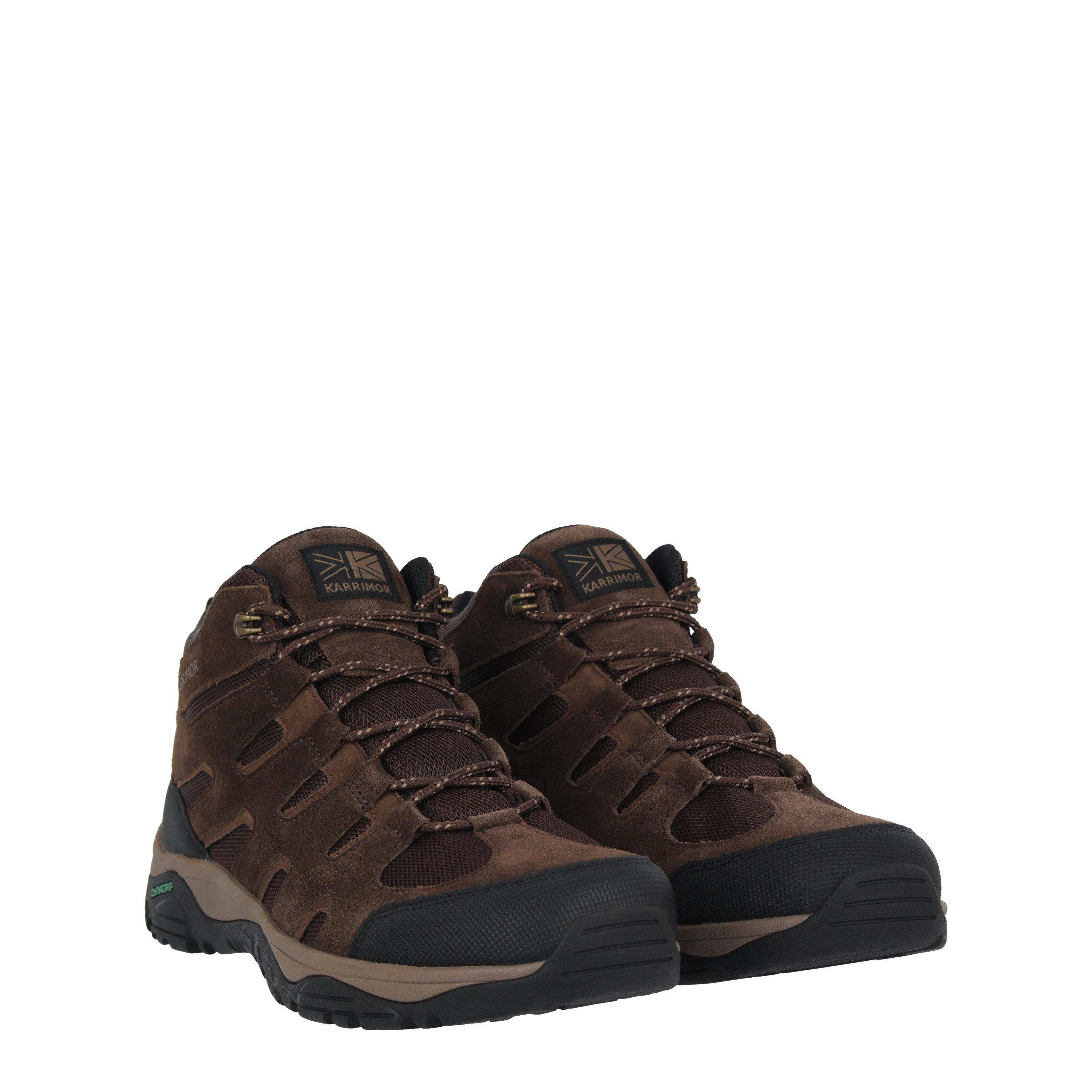 Bottes De Randonnée Karrimor Summit Pour Homme - Cuir Suédé Marron - Trekking Et Marche