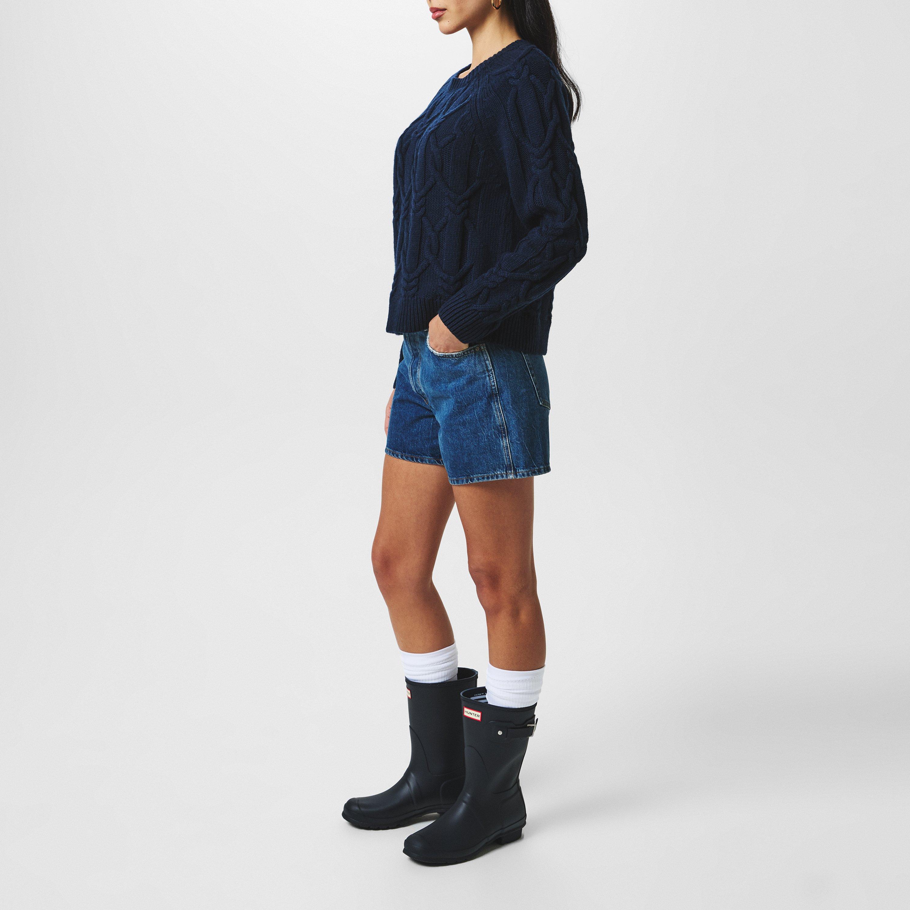 Navy - Hunter - Original Short Wellies - 6