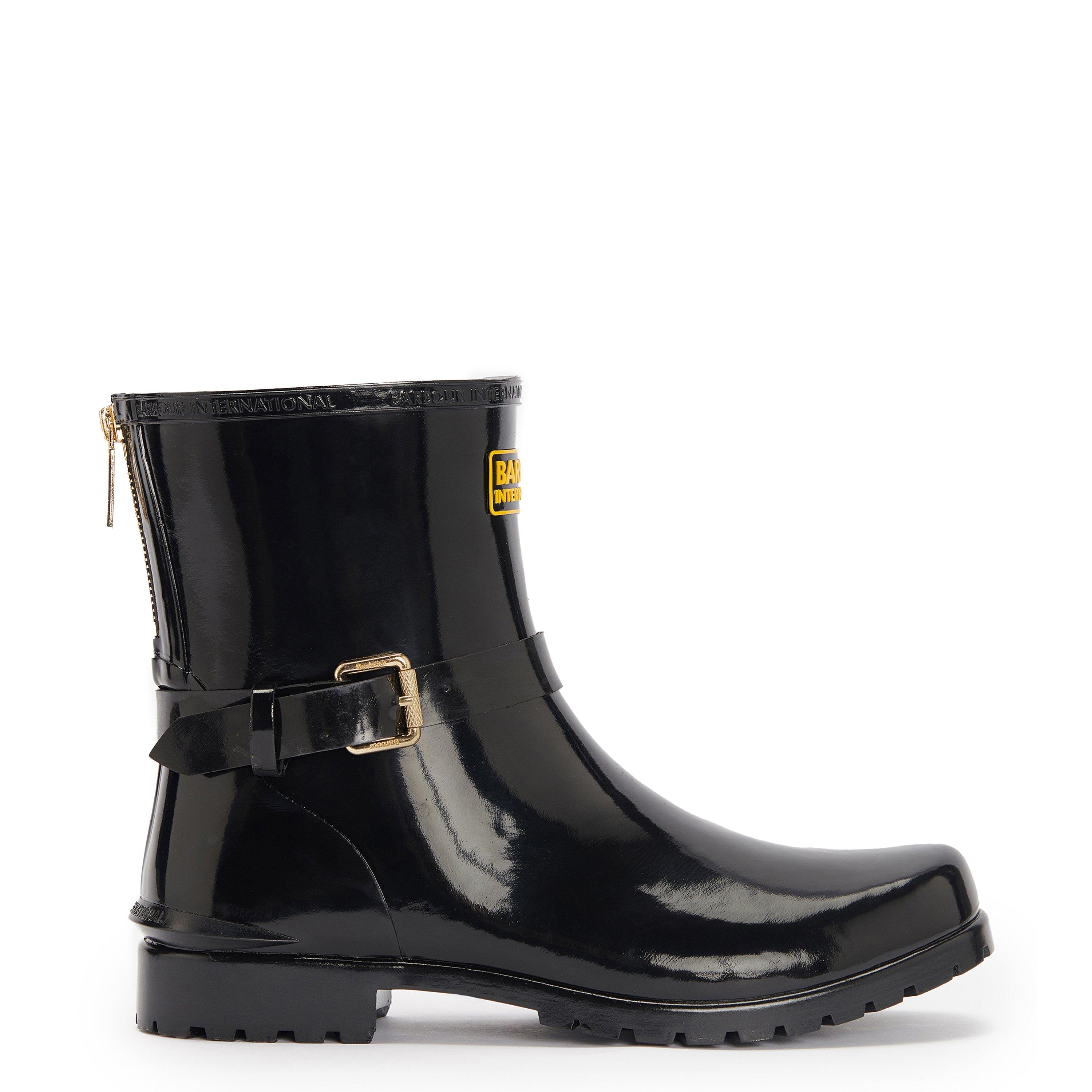 Black - Barbour International - Mugello Wellingtons - 1