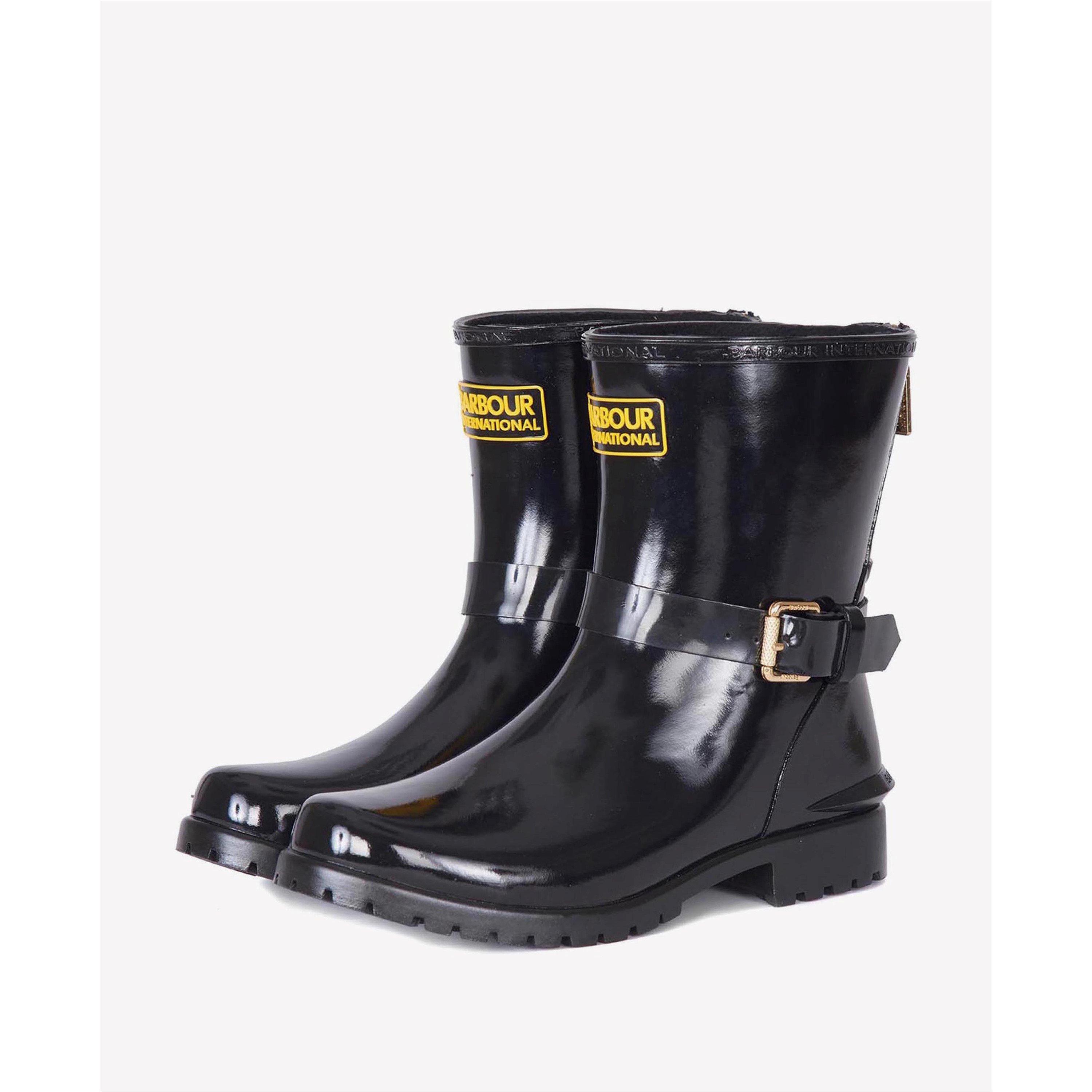 Black - Barbour International - Mugello Wellingtons - 2