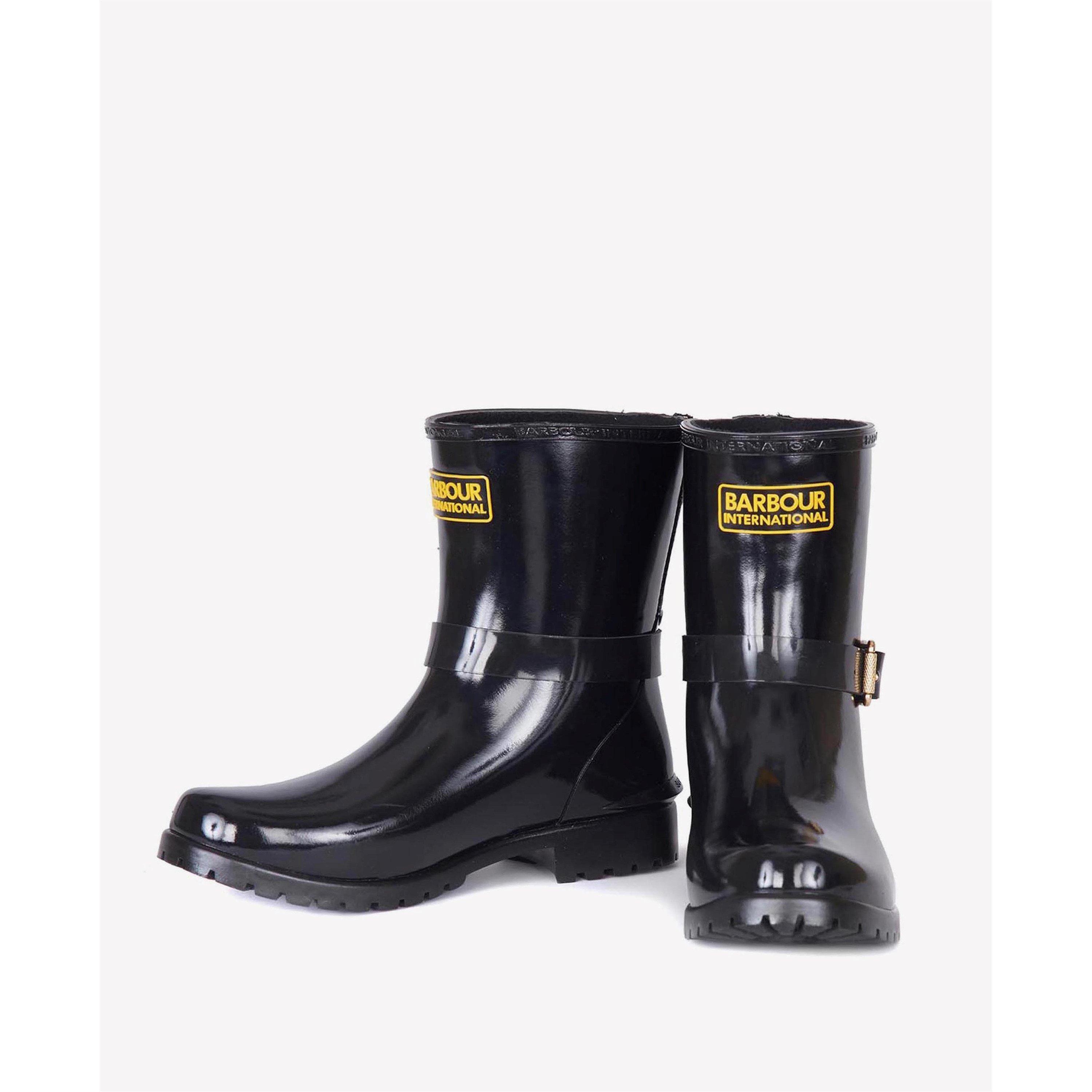 Black - Barbour International - Mugello Wellingtons - 3