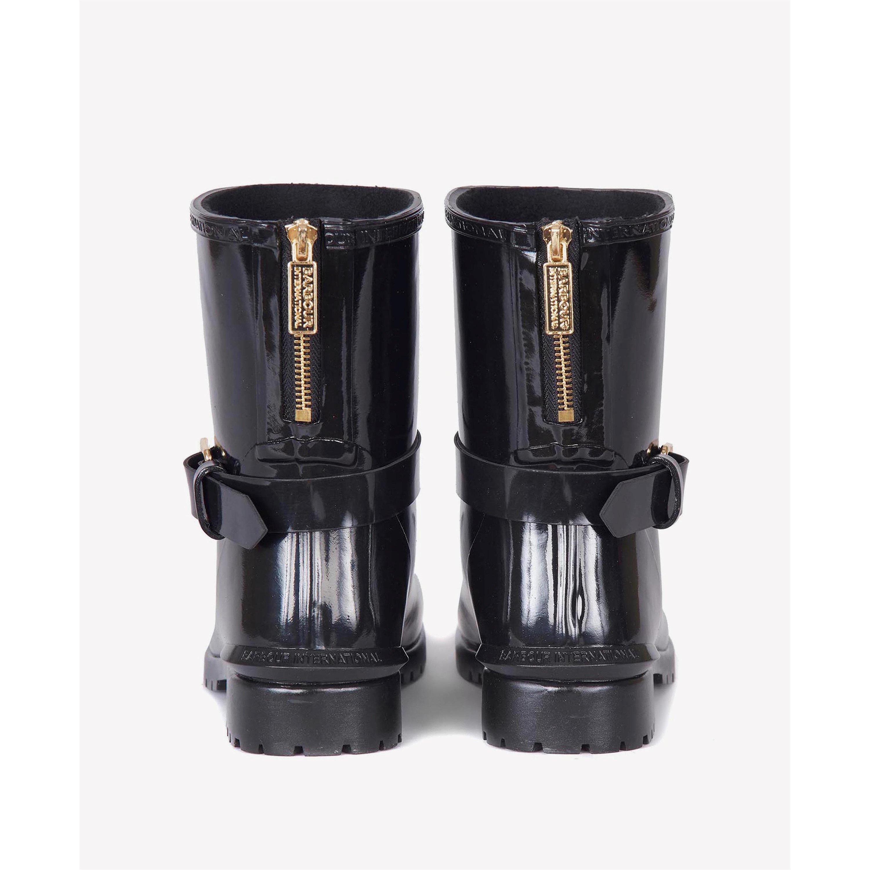 Black - Barbour International - Mugello Wellingtons - 5