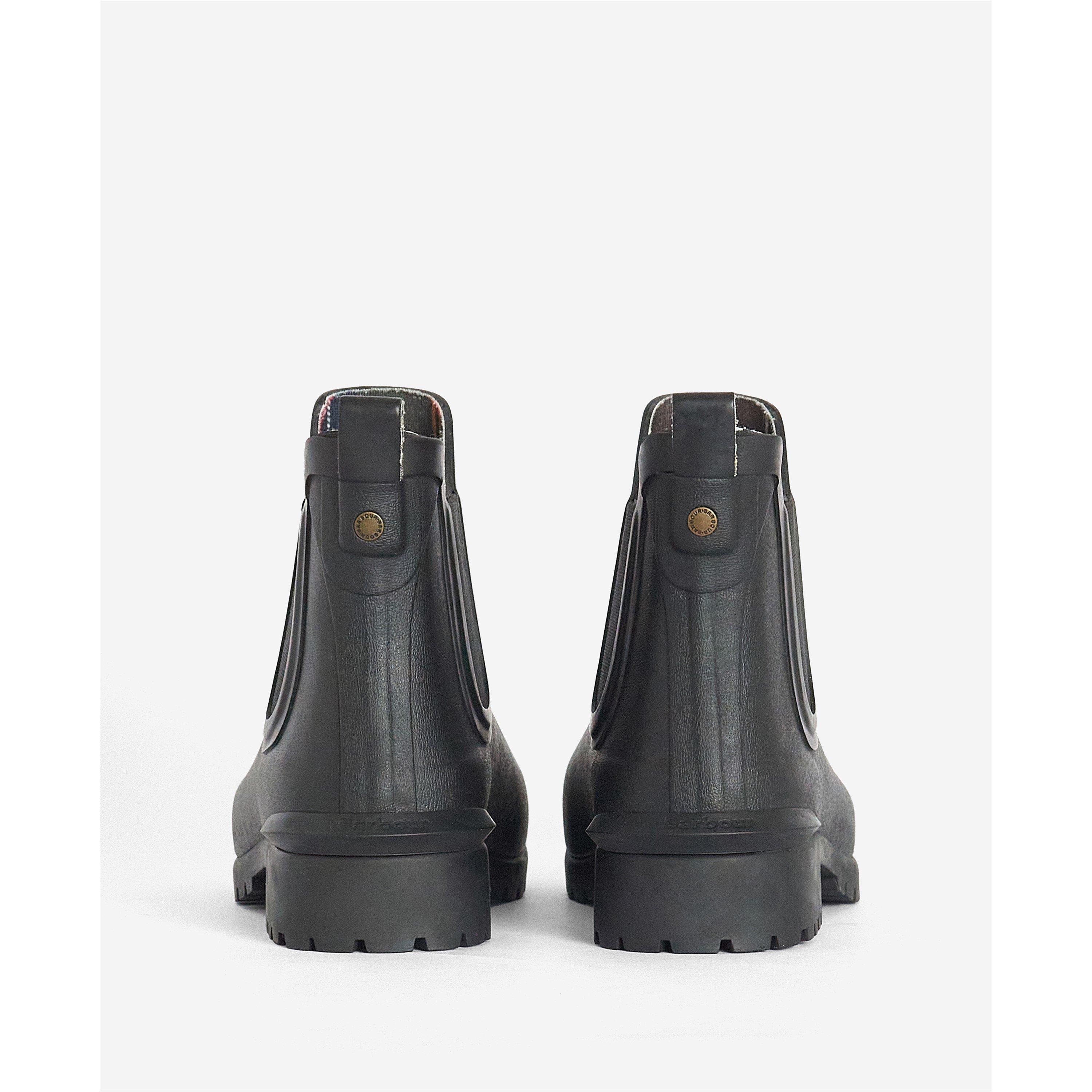Black - Barbour - Women's Wilton Chelsea Wellington Boots - 4