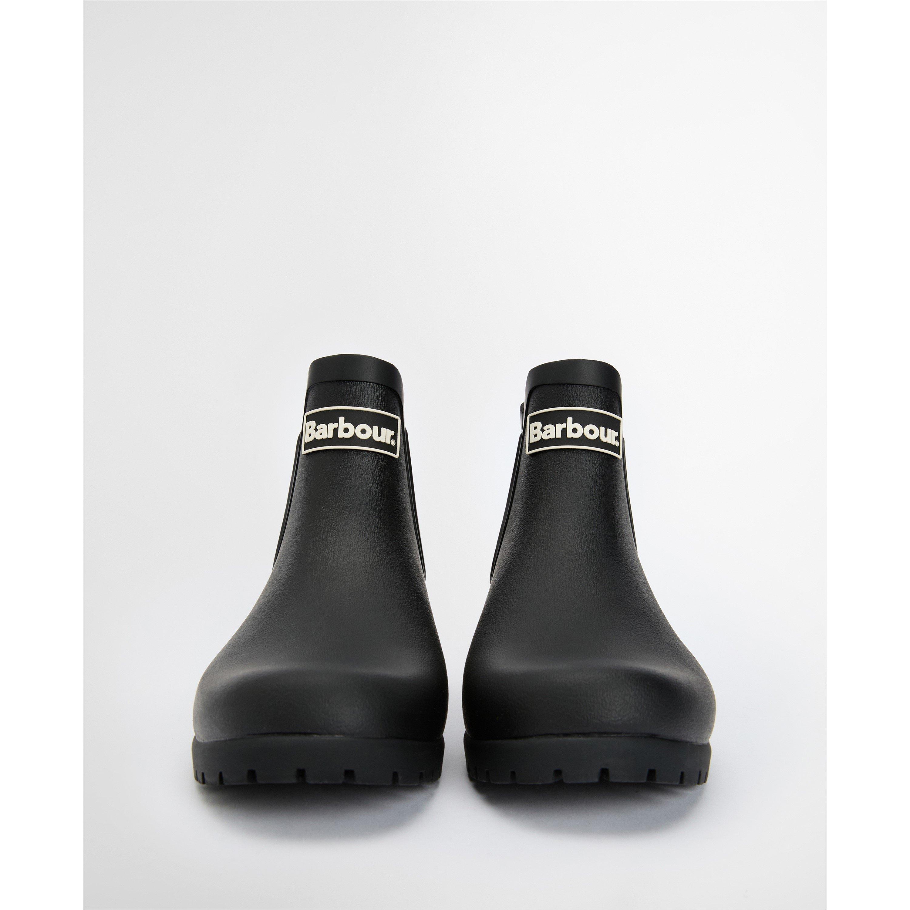 Black - Barbour - Women's Wilton Chelsea Wellington Boots - 7