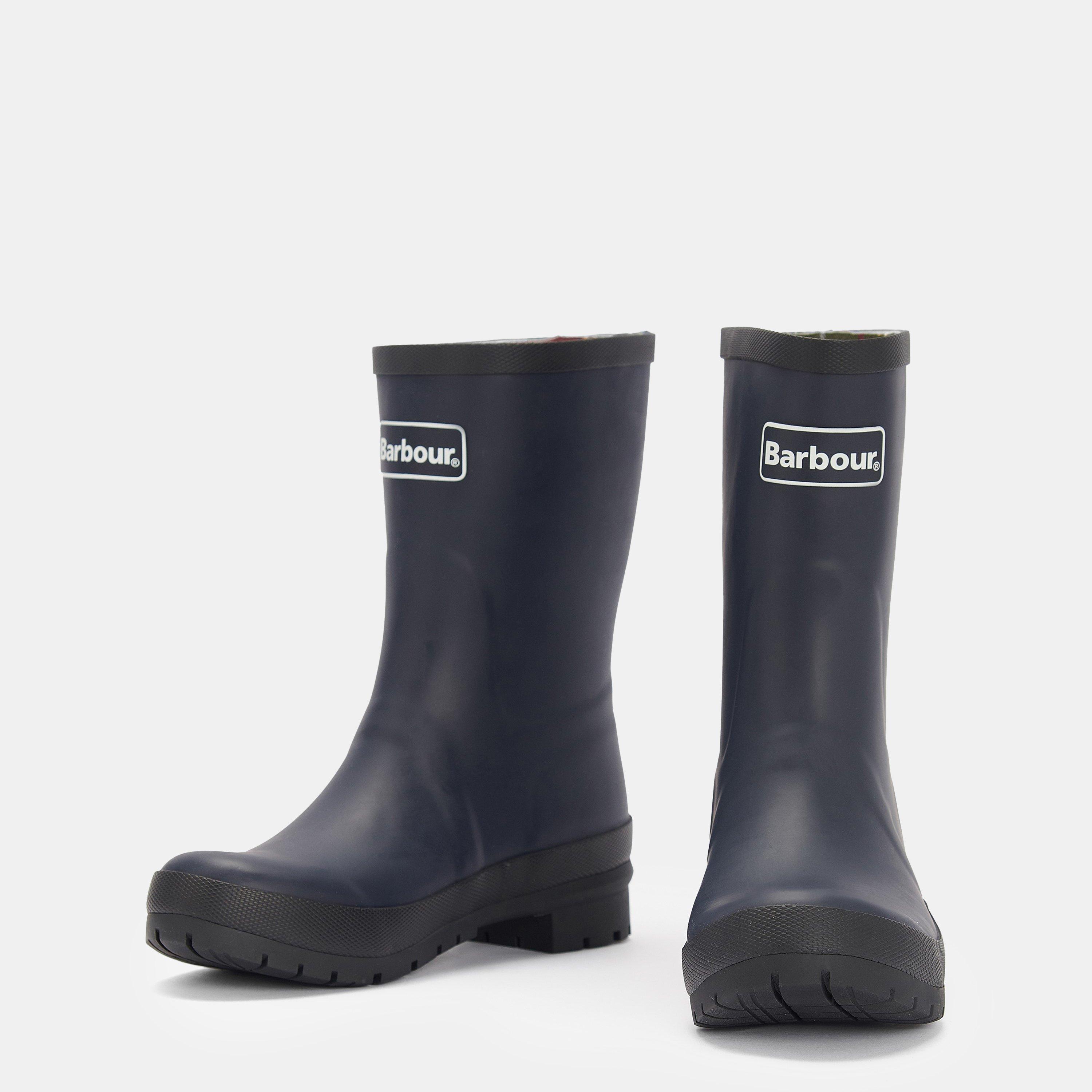 Navy - Barbour - Womens Banbury Wellington Boots - 4