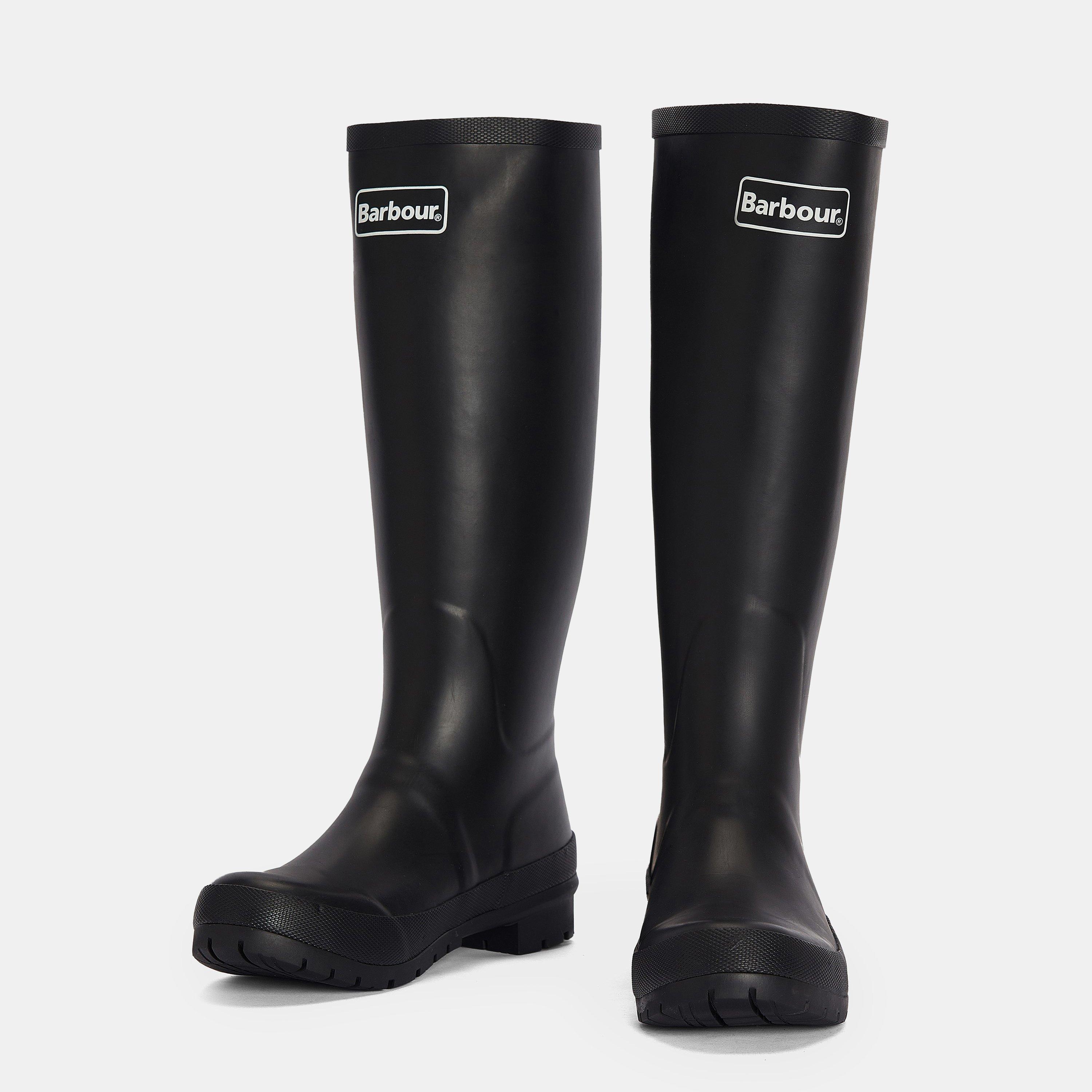 Black - Barbour - Women's Abbey High Wellington Boots - 5