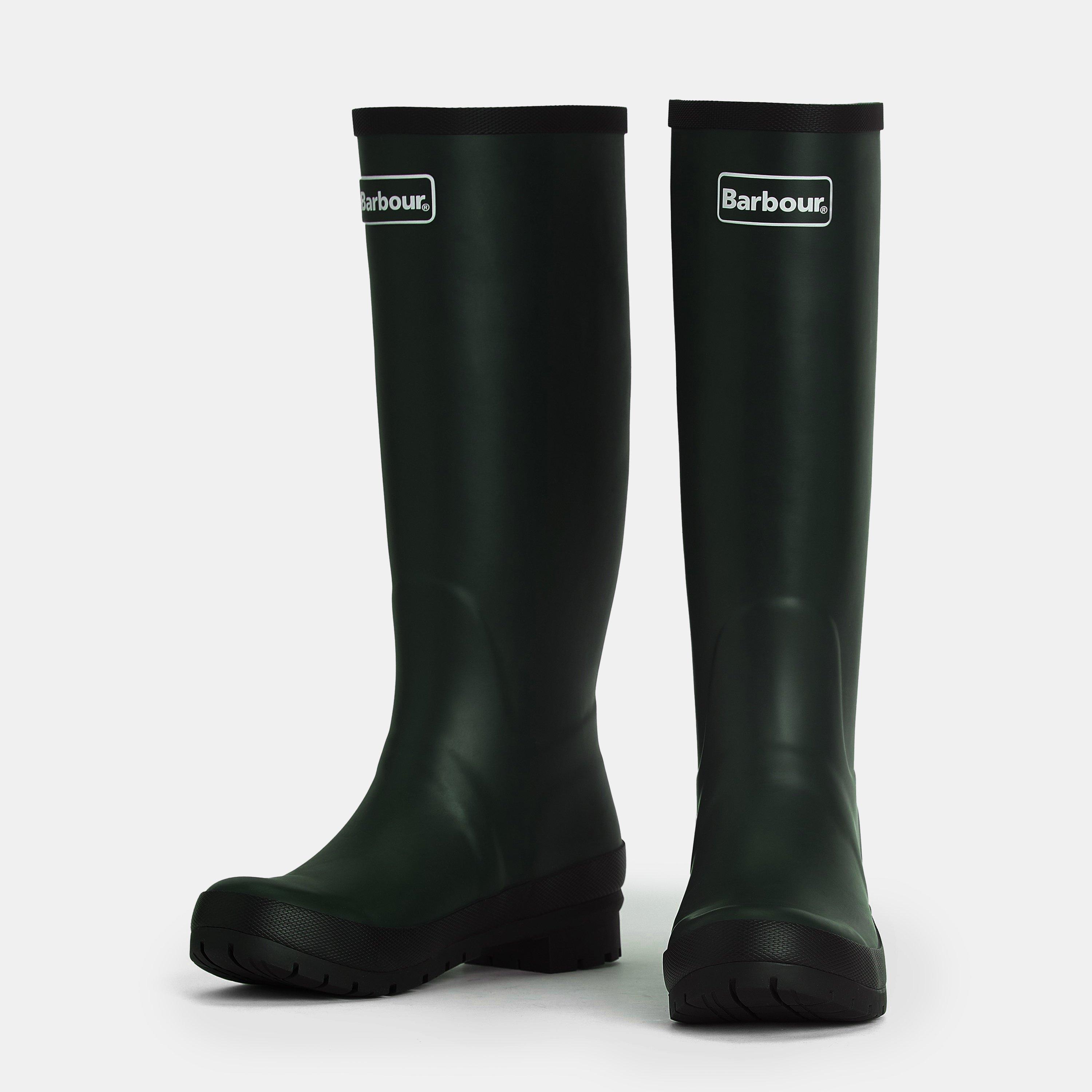 Olive - Barbour - Womens Abbey Wellington Boots - 5