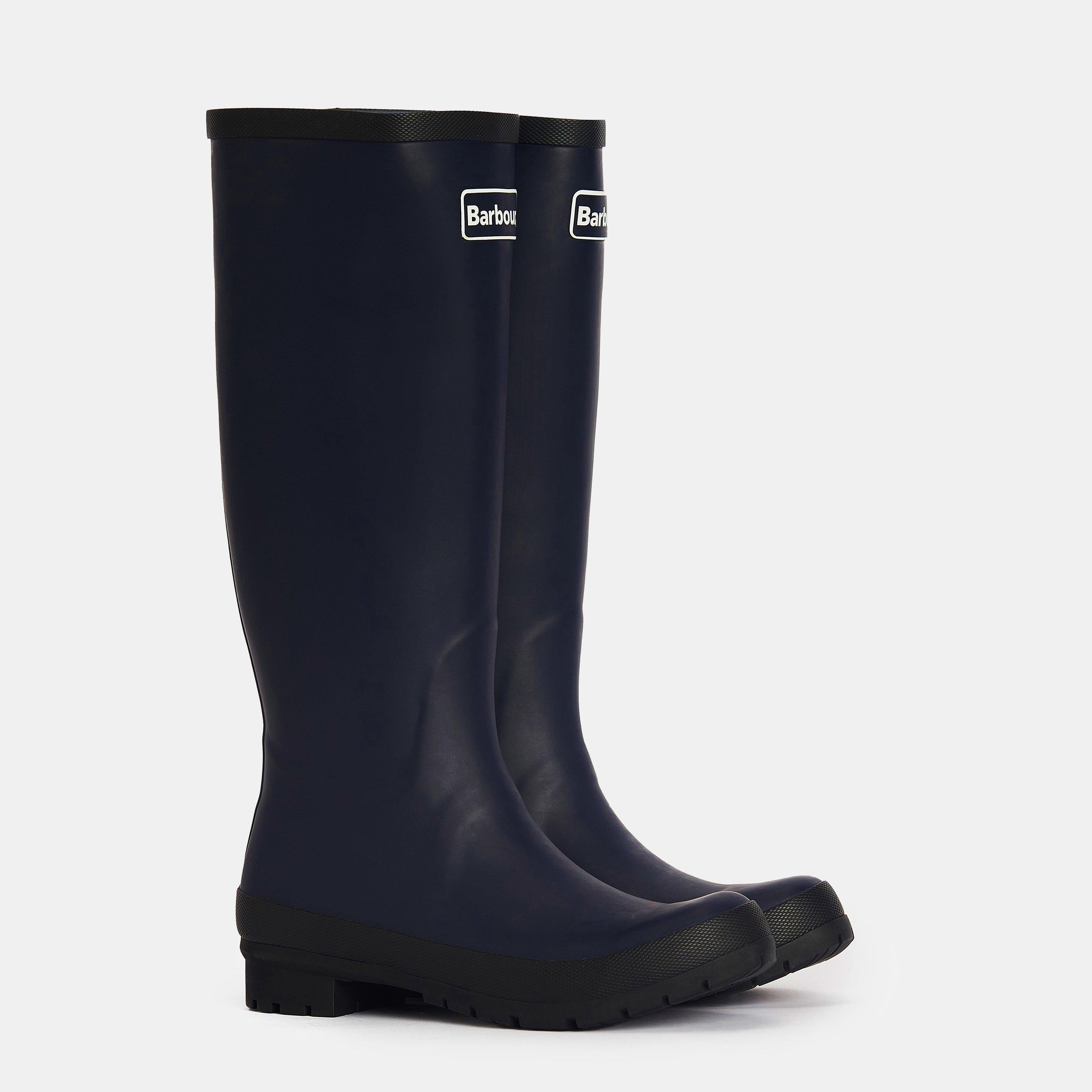 Navy - Barbour - Womens Abbey Wellington Boots - 2