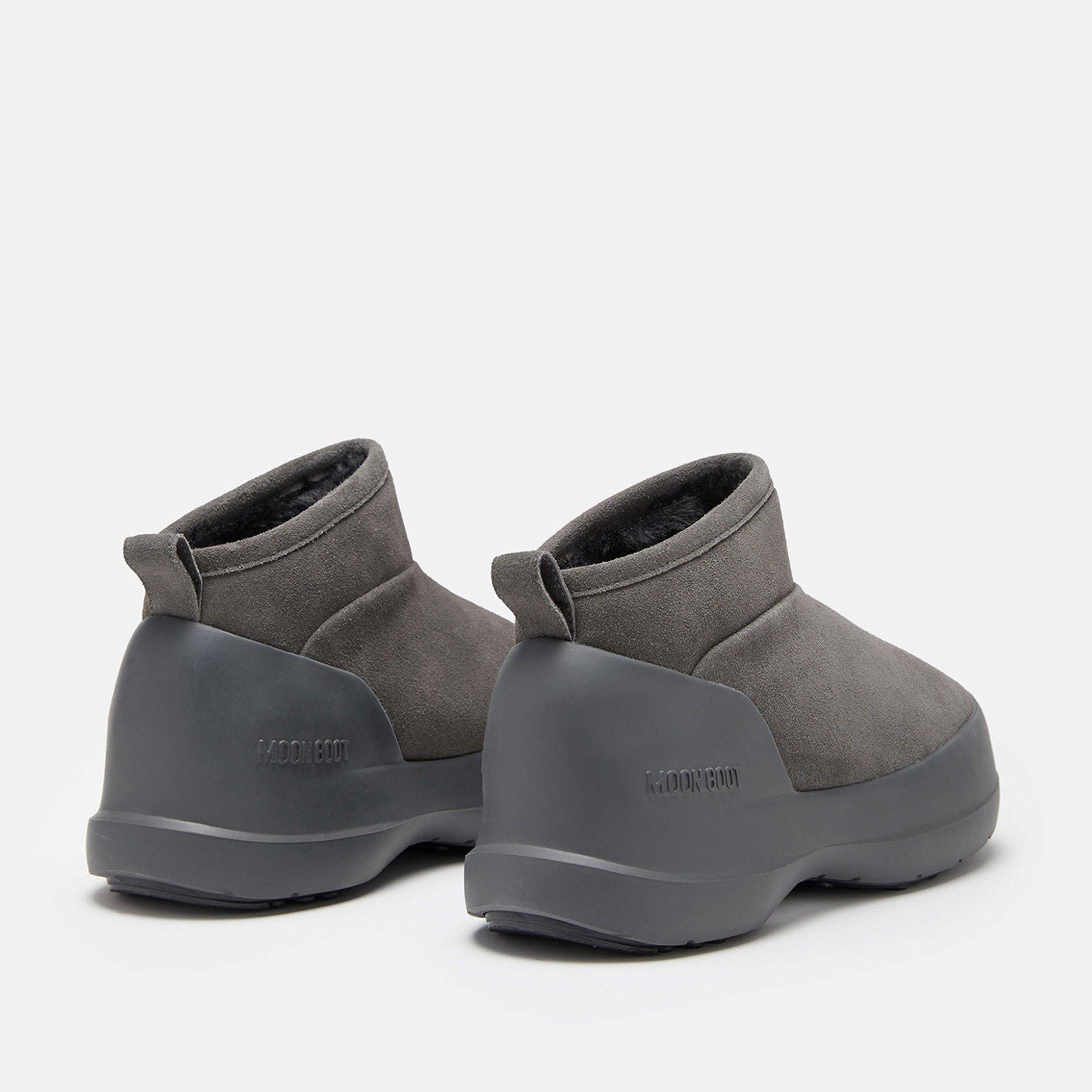 Anthracite - Moon Boot - Women's Luna Suede Low Snow Boots - 2