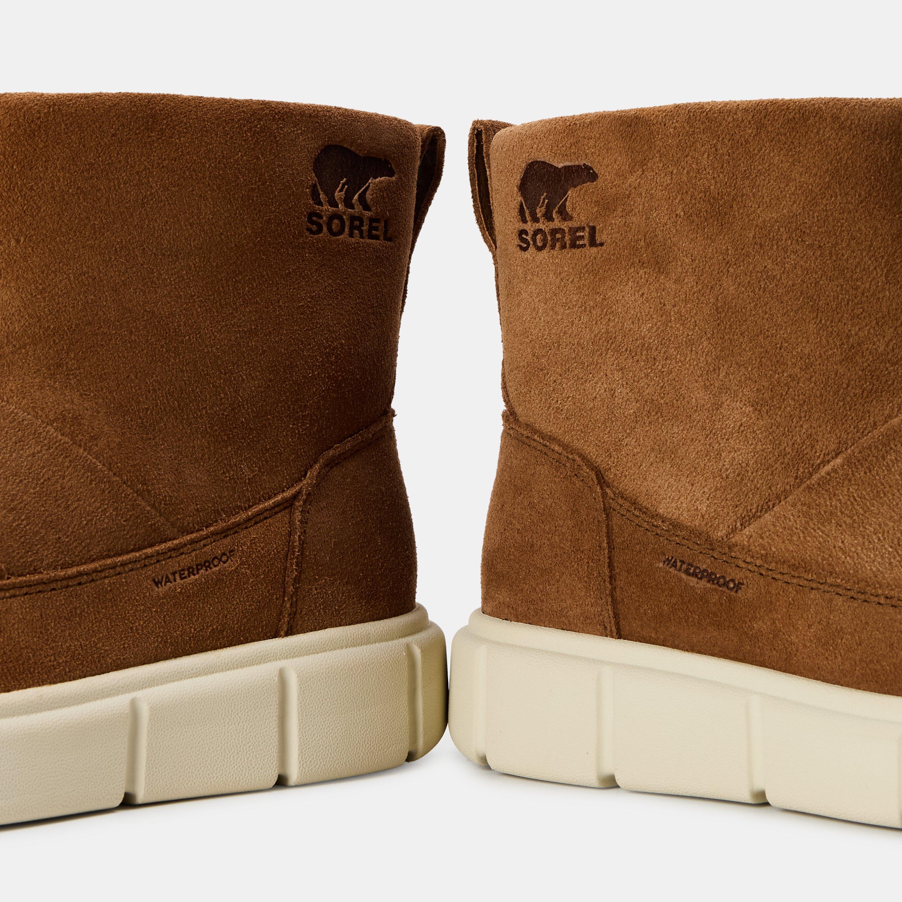 Velvet Tn/Chalk - Sorel - Women's Explorer Bluetooth Waterproof Walking Shoes - 3