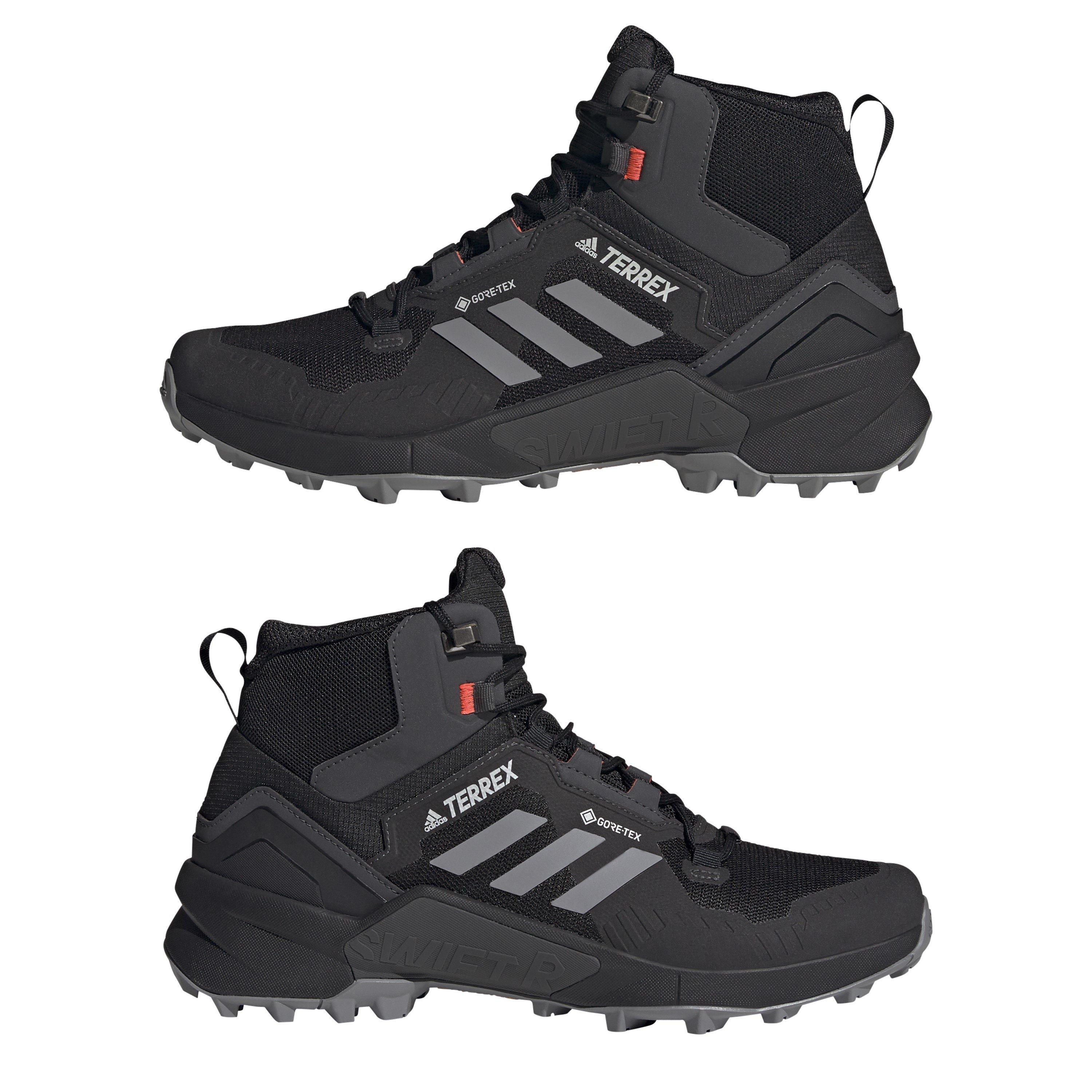 Black - adidas - Men's Swift GTX Hiking Waterproof Hiking Boots - 10