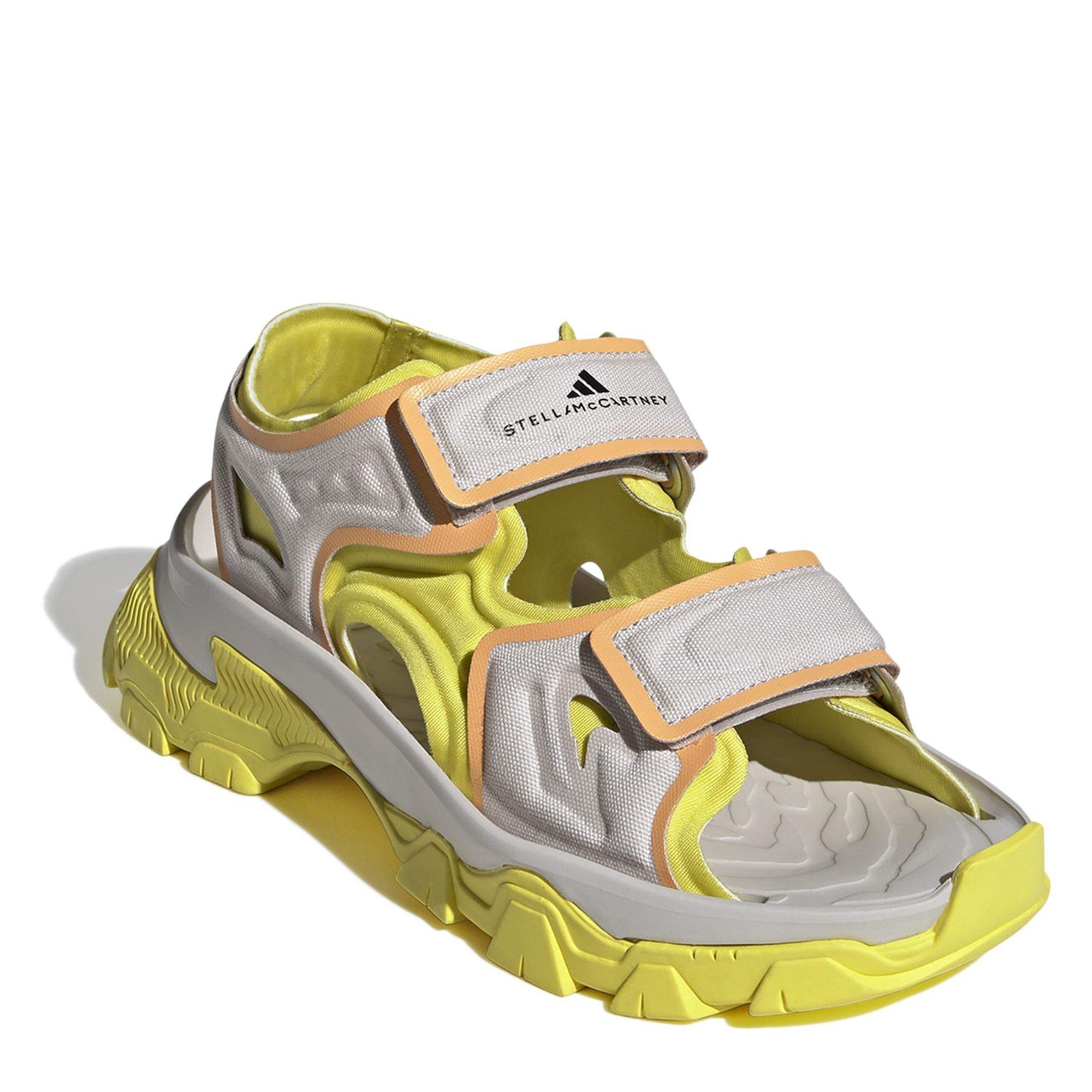 Chalk Pearl - adidas - Hika Canvas Walking Sandal - 3