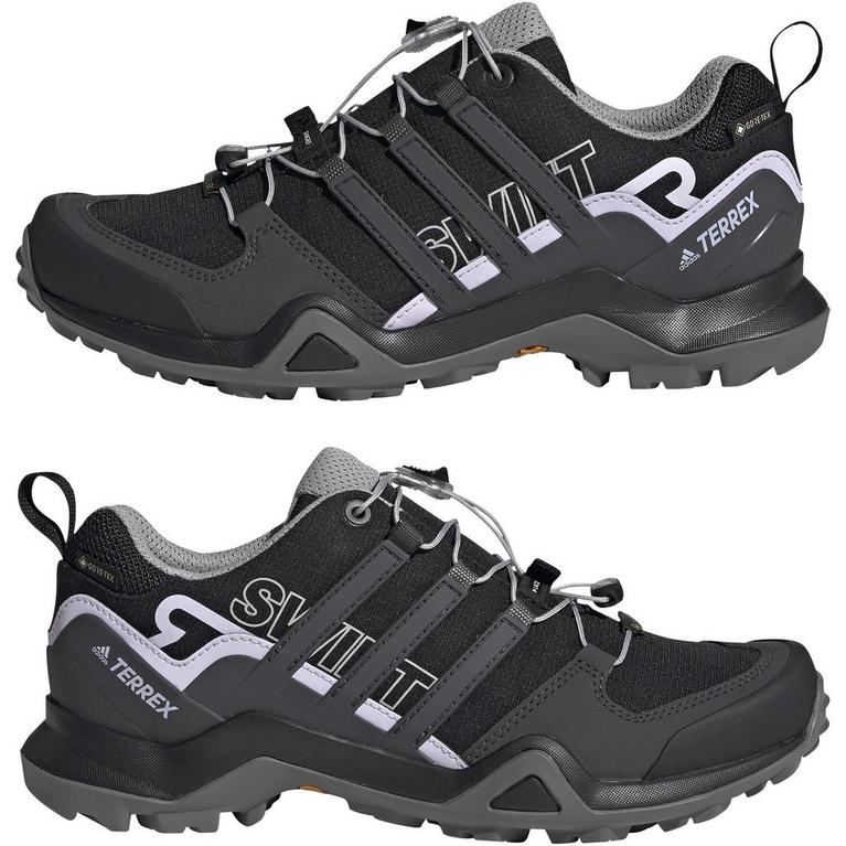 Schwarz/Grau - adidas - Terrex Swift R2 GTX Womens Hiking Shoes - 10