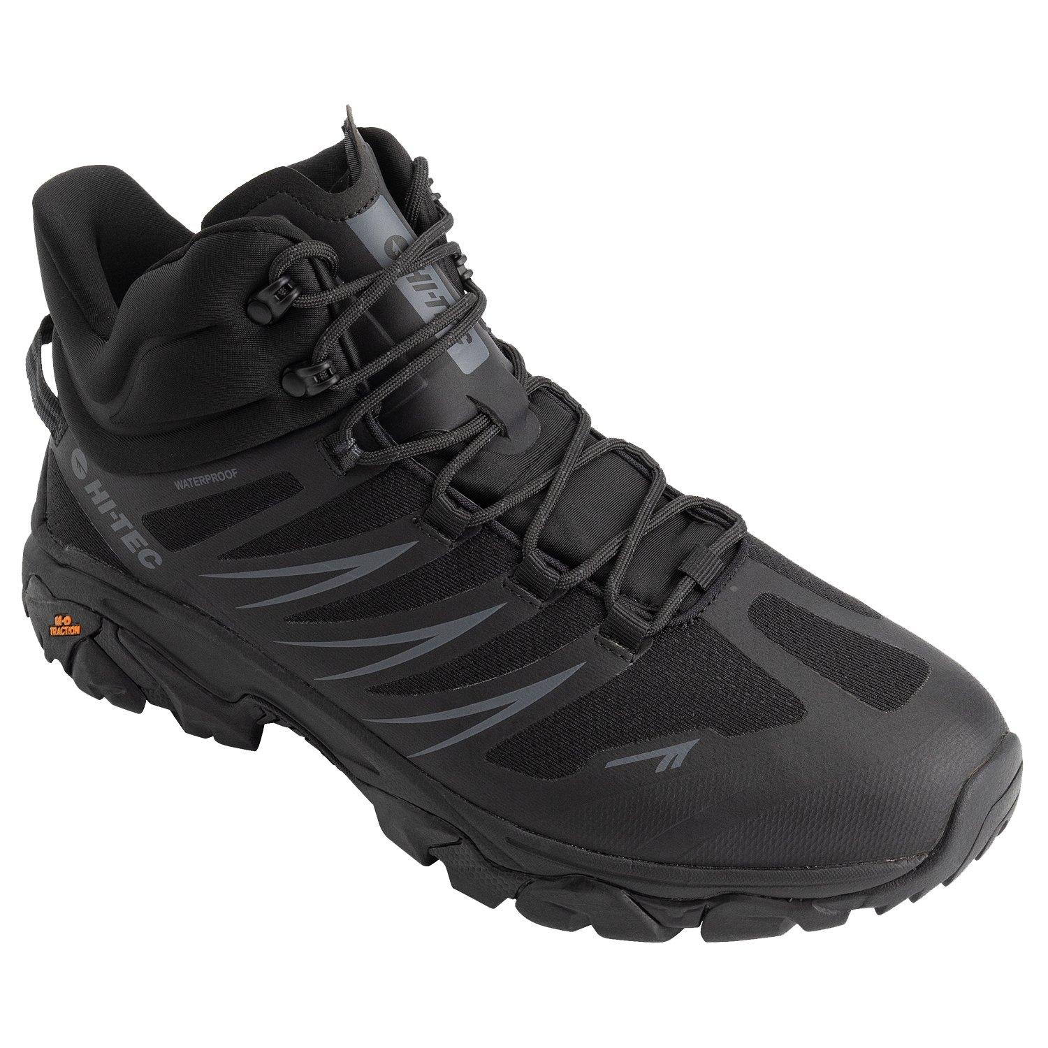 Black/Charcoal - Hi Tec - HiTec Trantula Waterproof Hiking Shoes Mens - 4