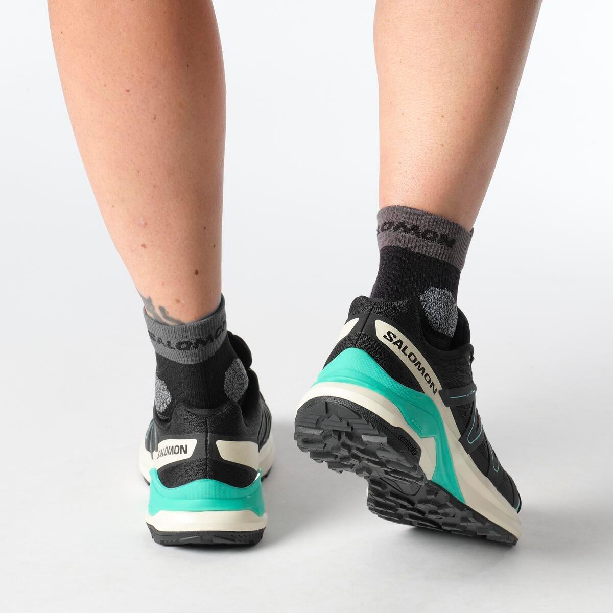 Black/Almond - Salomon - Examotion GTX Hiking Shoes Womens - 8