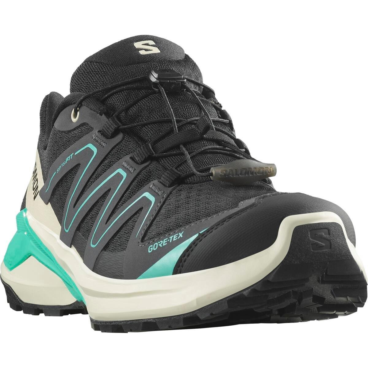 Black/Almond - Salomon - Examotion GTX Hiking Shoes Womens - 3