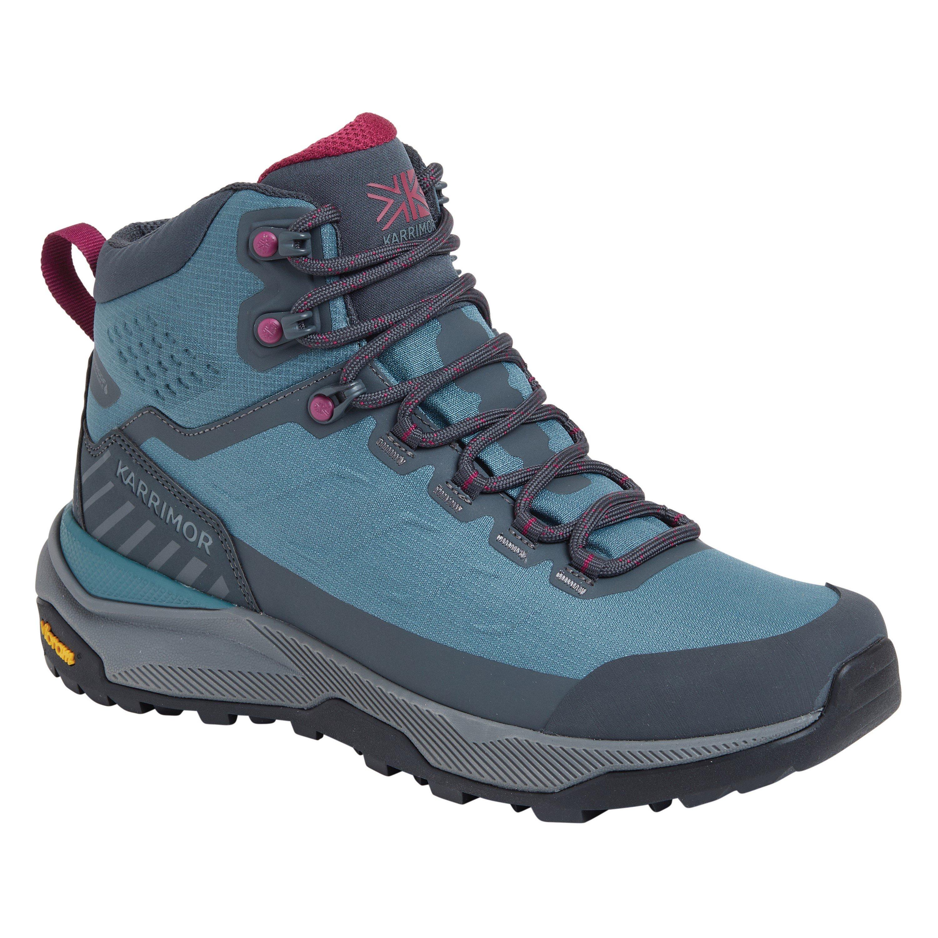 Teal - Karrimor - Falcon Waterproof Hiking Boots - 8