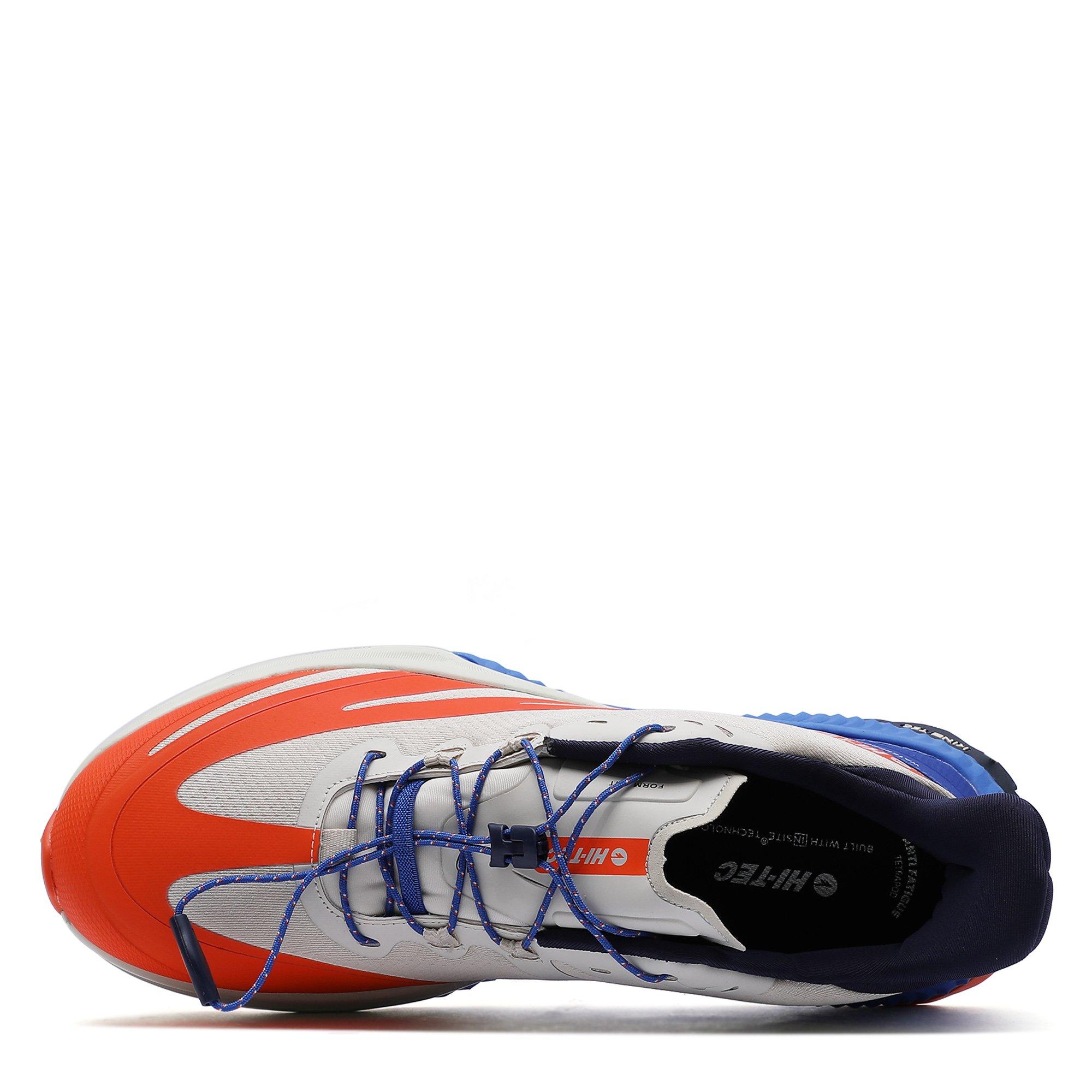 WGry/Red Org - Hi Tec - Nomad Adventure Waterproof Hiking Shoes Mens - 3