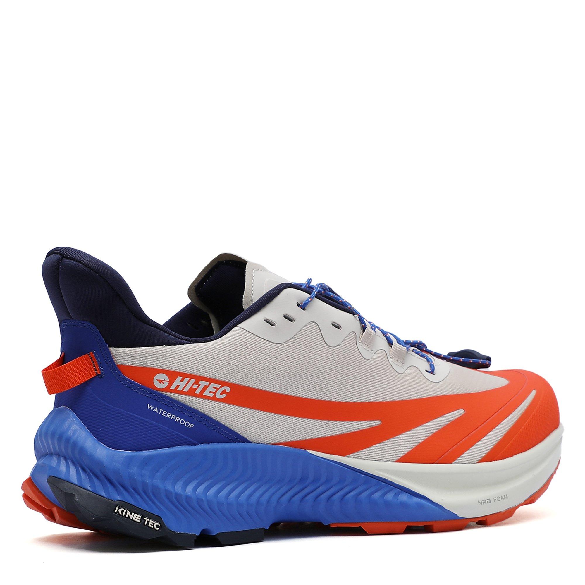 WGry/Red Org - Hi Tec - Nomad Adventure Waterproof Hiking Shoes Mens - 6