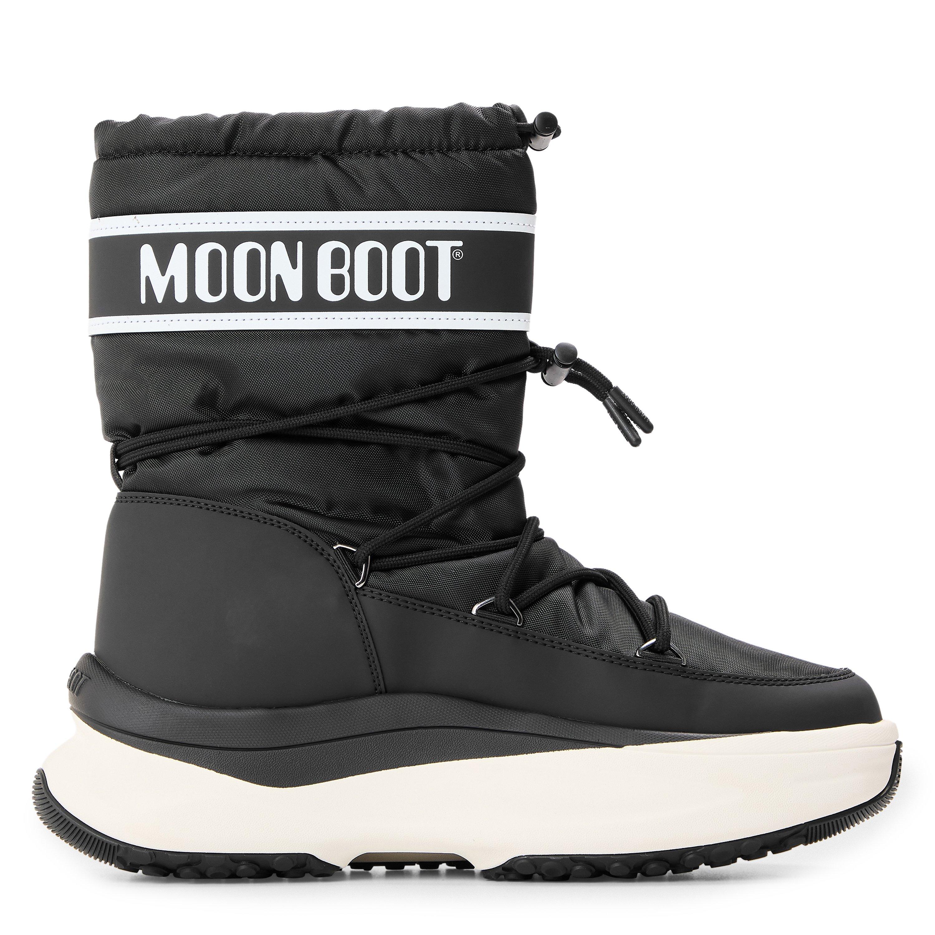 Moon Boot Mens Moon 247 Polar Boots - Black/Silver - Size 9 (43)