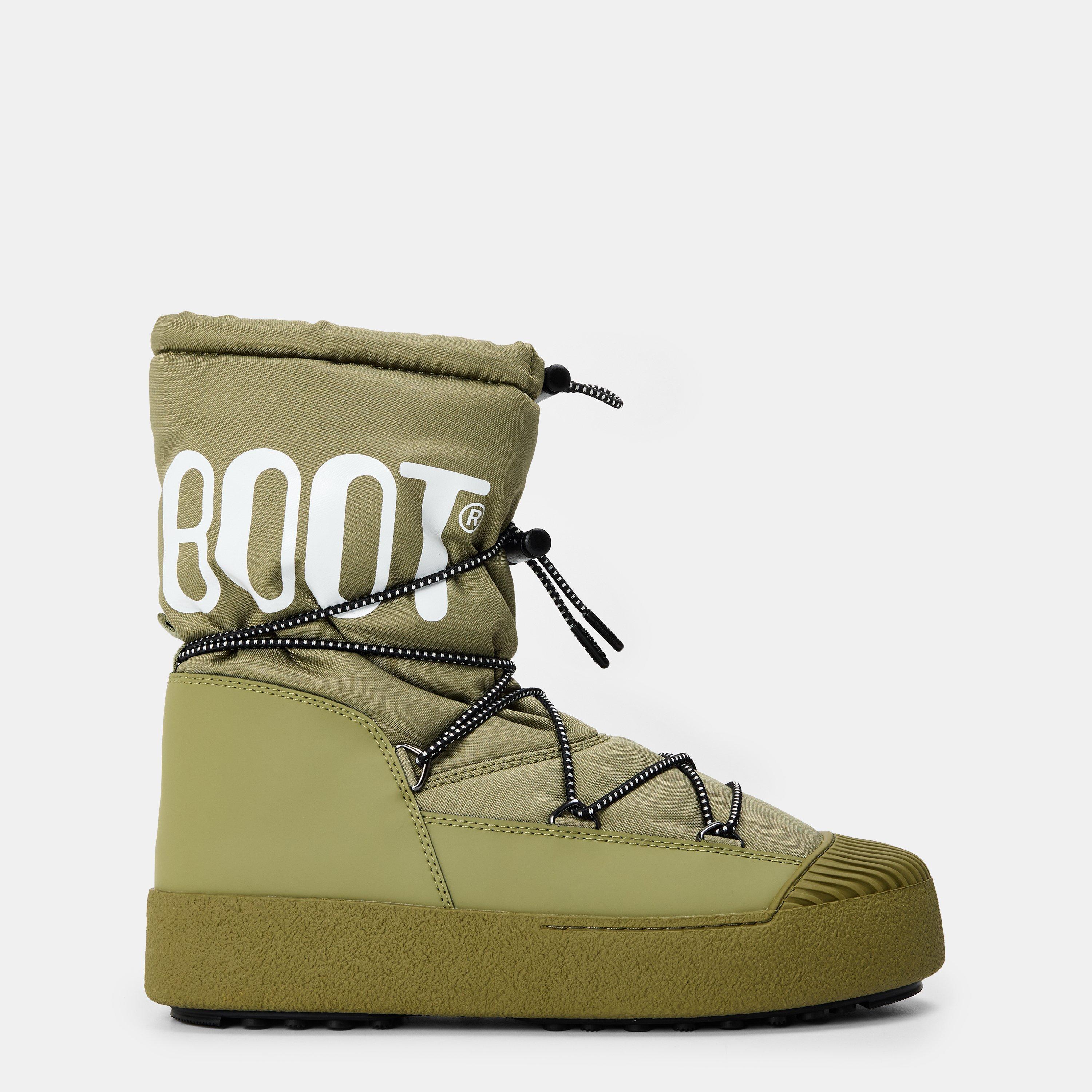 Moon Boot Men's Mtrack Polar Snow Boots - Khaki - 8 (42)