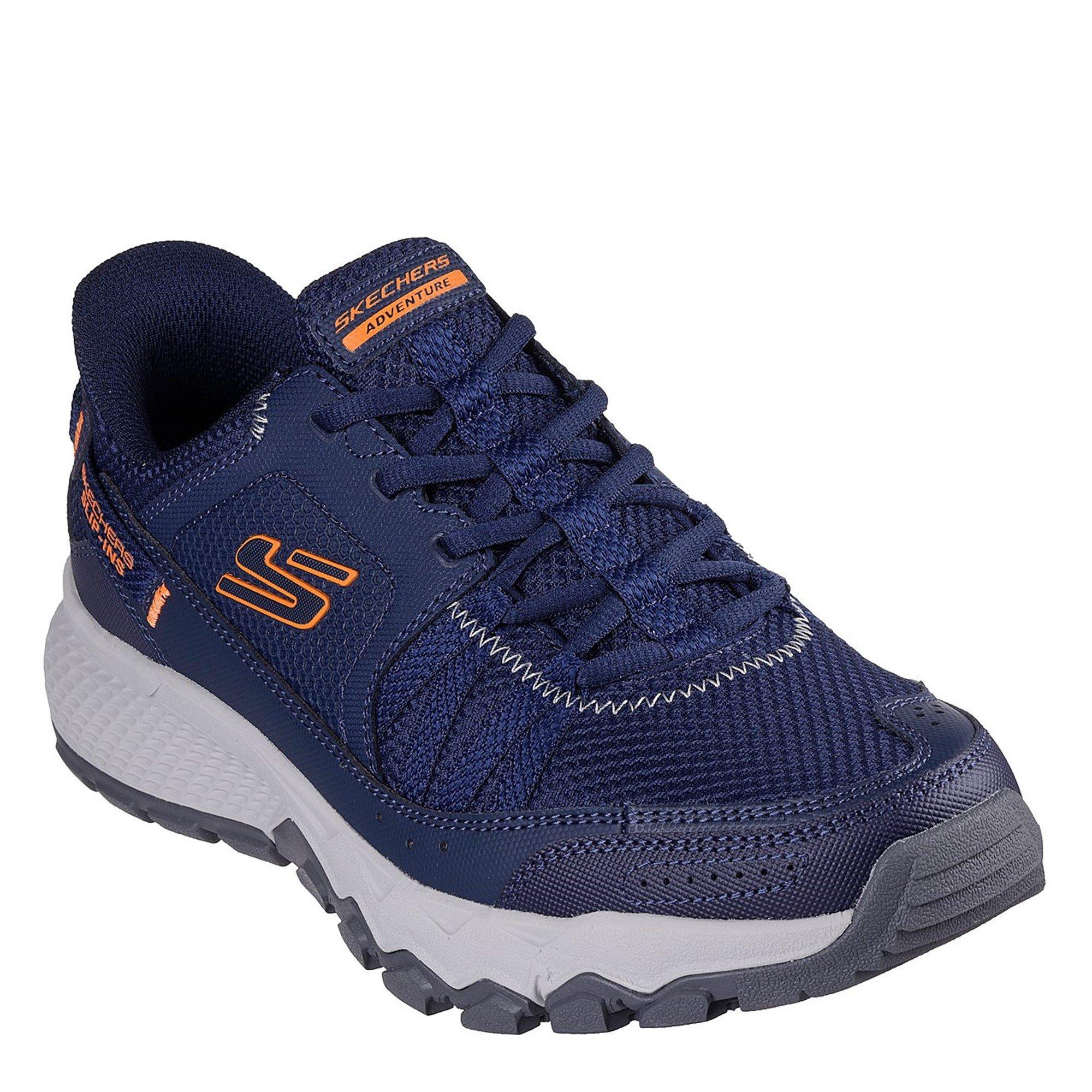 Marineblauw/Oranje - Skechers - Dynamite At Hiking Shoes Mens - 1