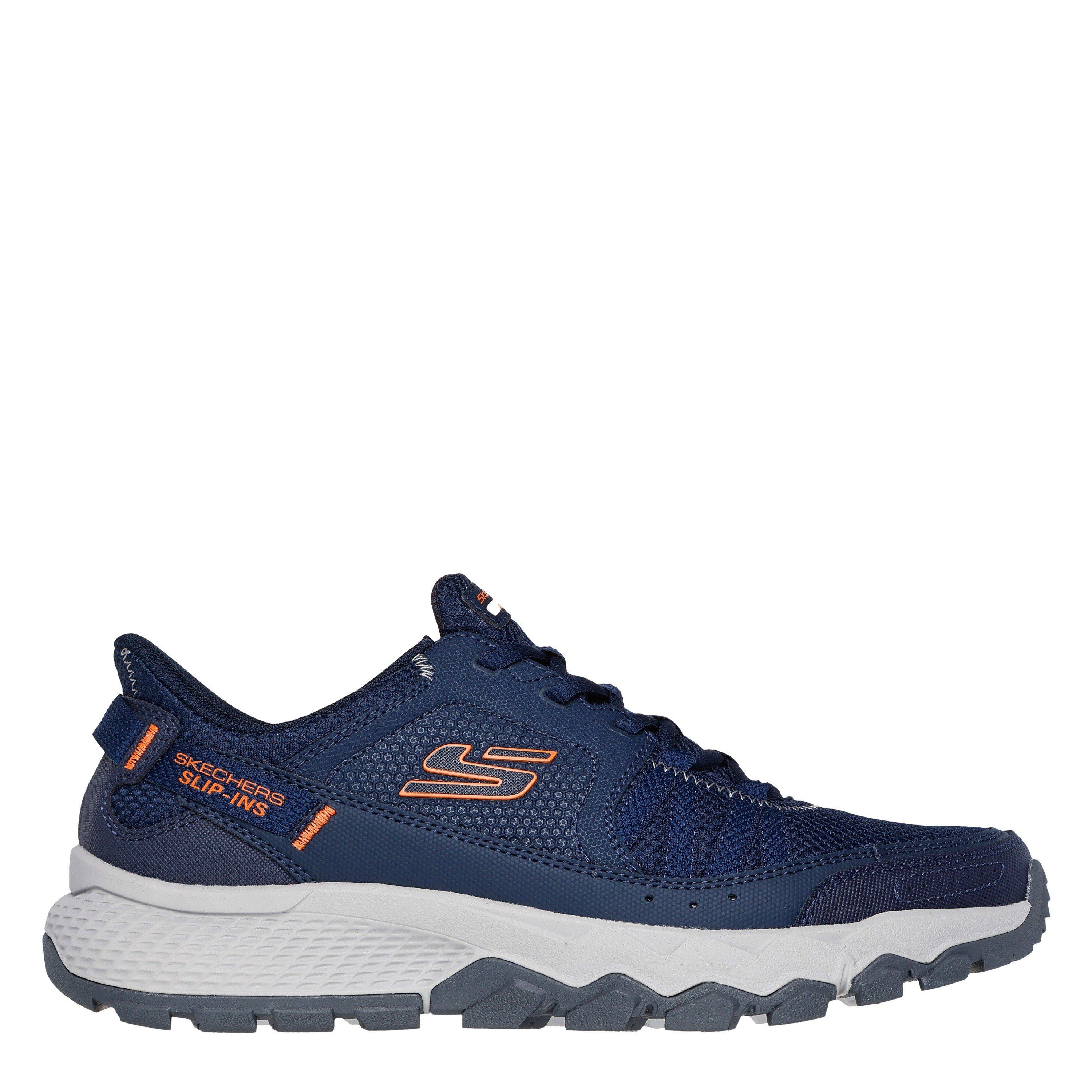 Navy/Orange - Skechers - Dynamite At Hiking Shoes Mens - 1
