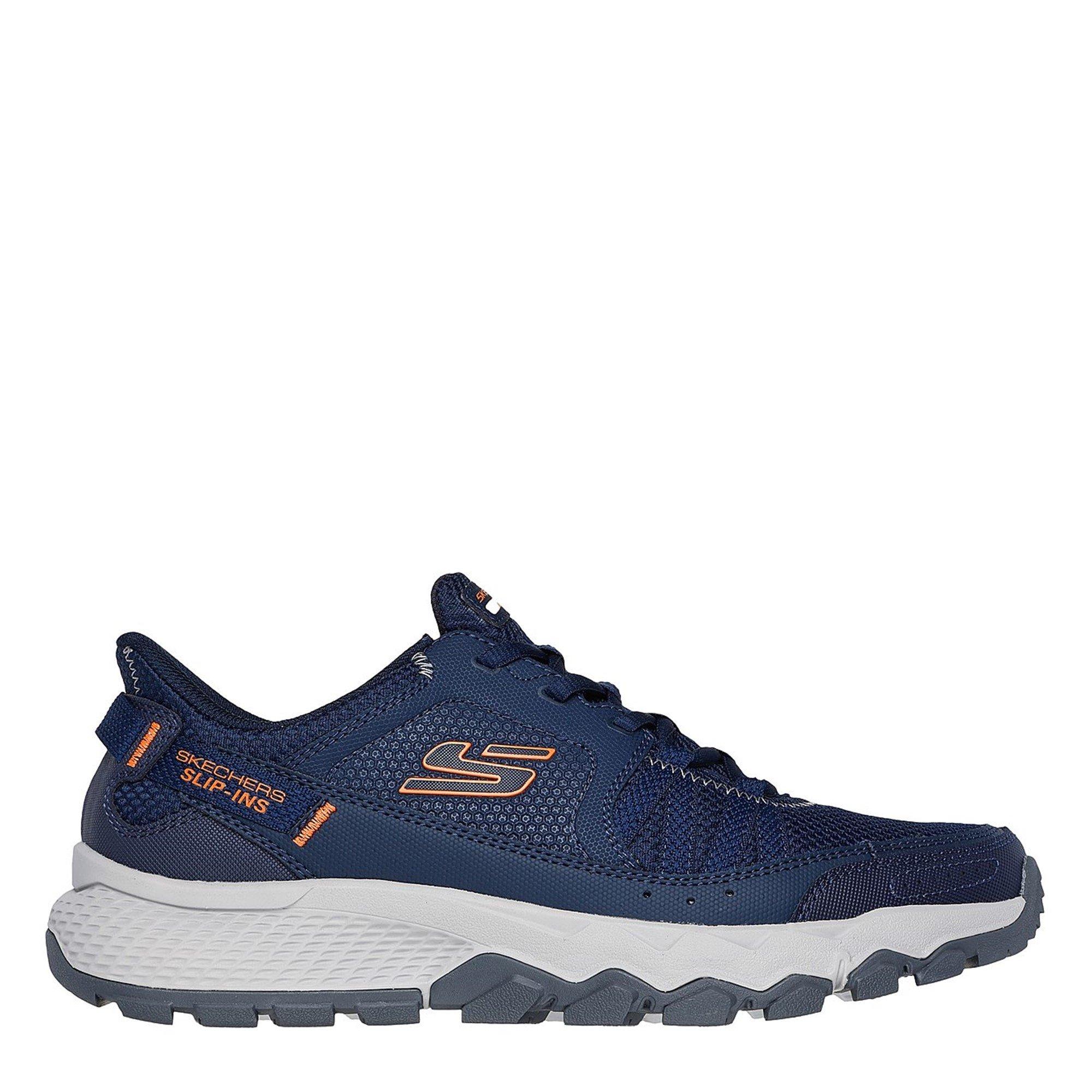 Marineblauw/Oranje - Skechers - Dynamite At Hiking Shoes Mens - 3