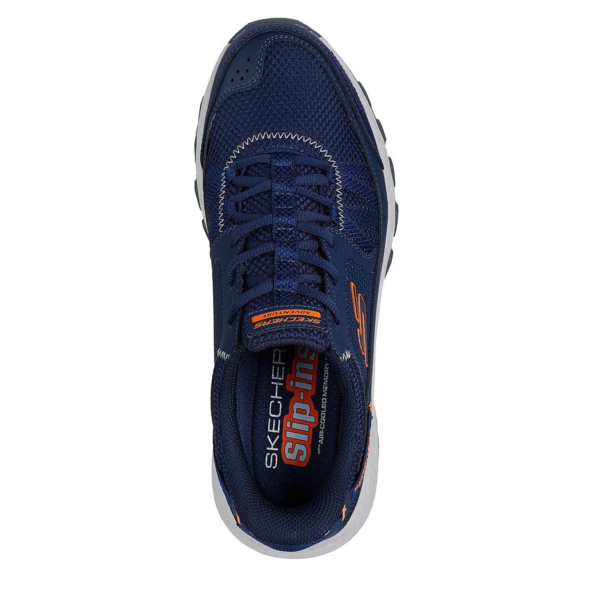 Marineblauw/Oranje - Skechers - Dynamite At Hiking Shoes Mens - 5