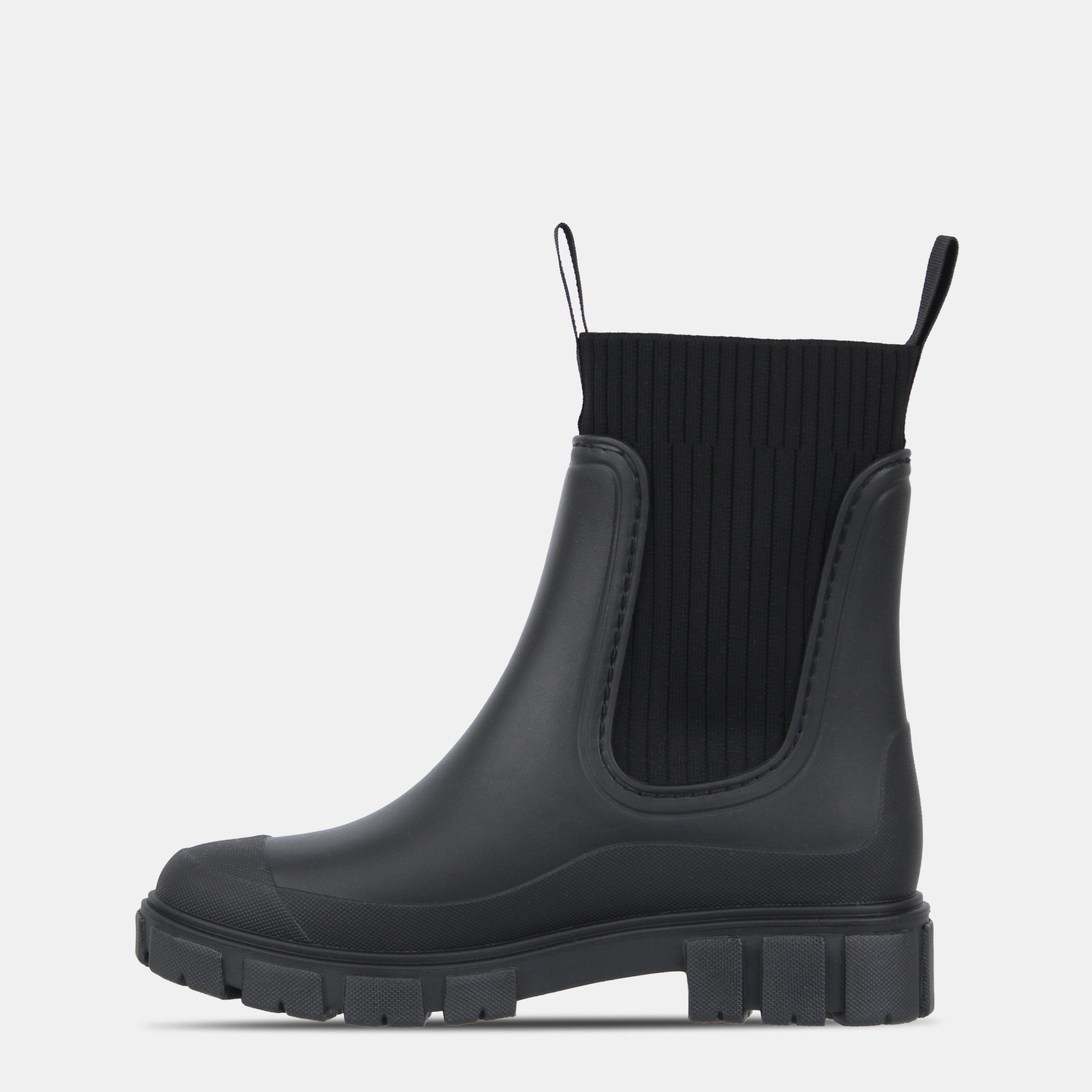 Black - Gelert - Chelsea Welly Boot Womens - 2