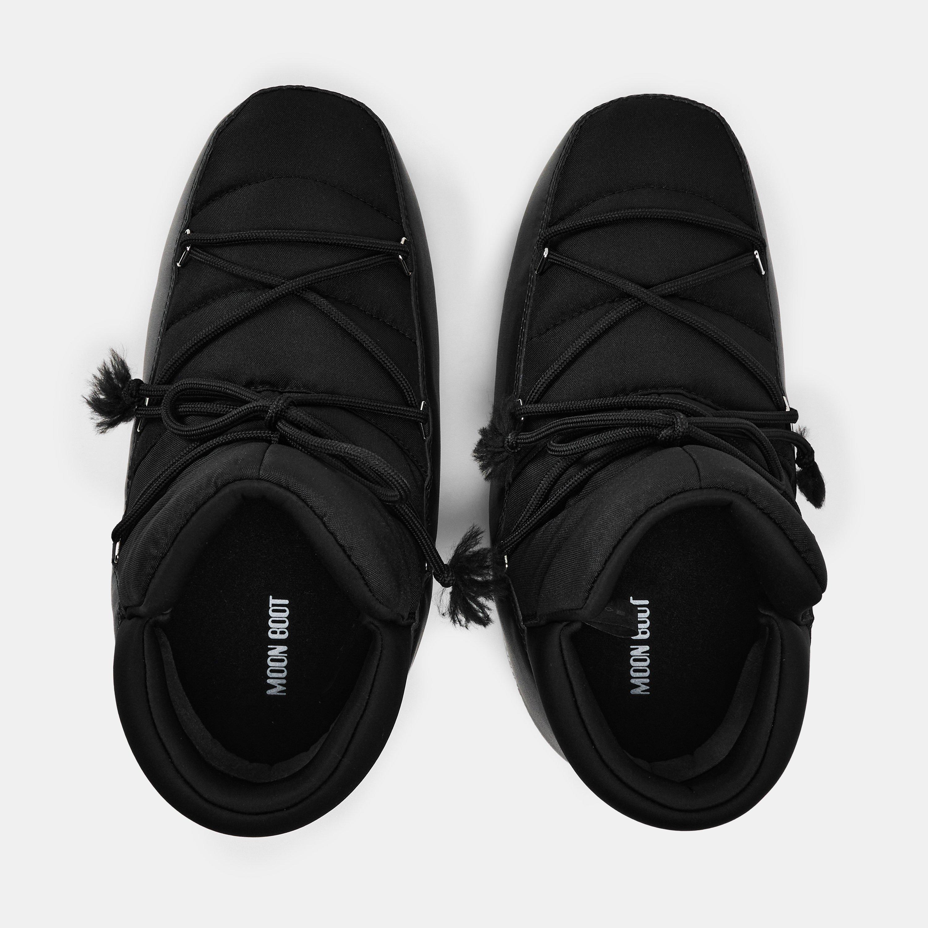 Black - Moon Boot - Men's Pump Nylon Snow Boots - 4