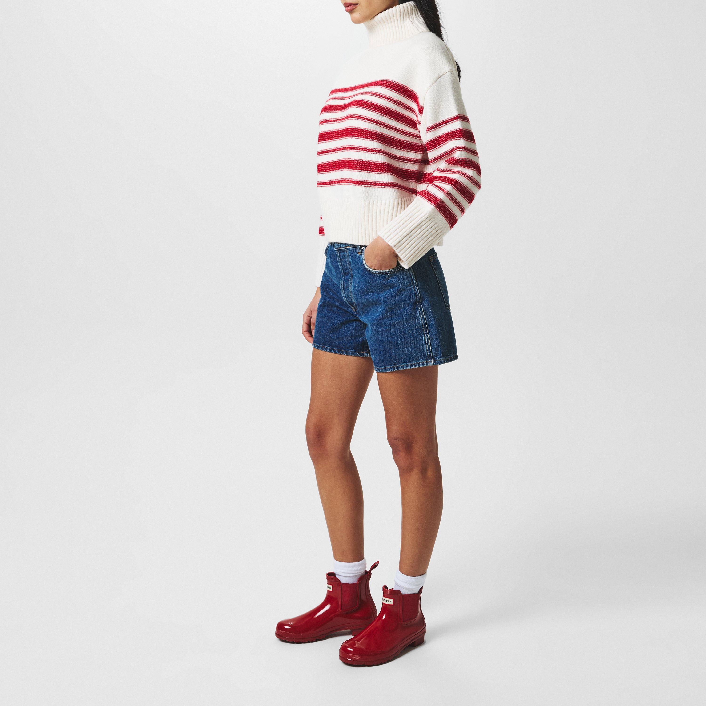 Red Gloss - Hunter - Women's Chelsea Gloss Wellies - 6