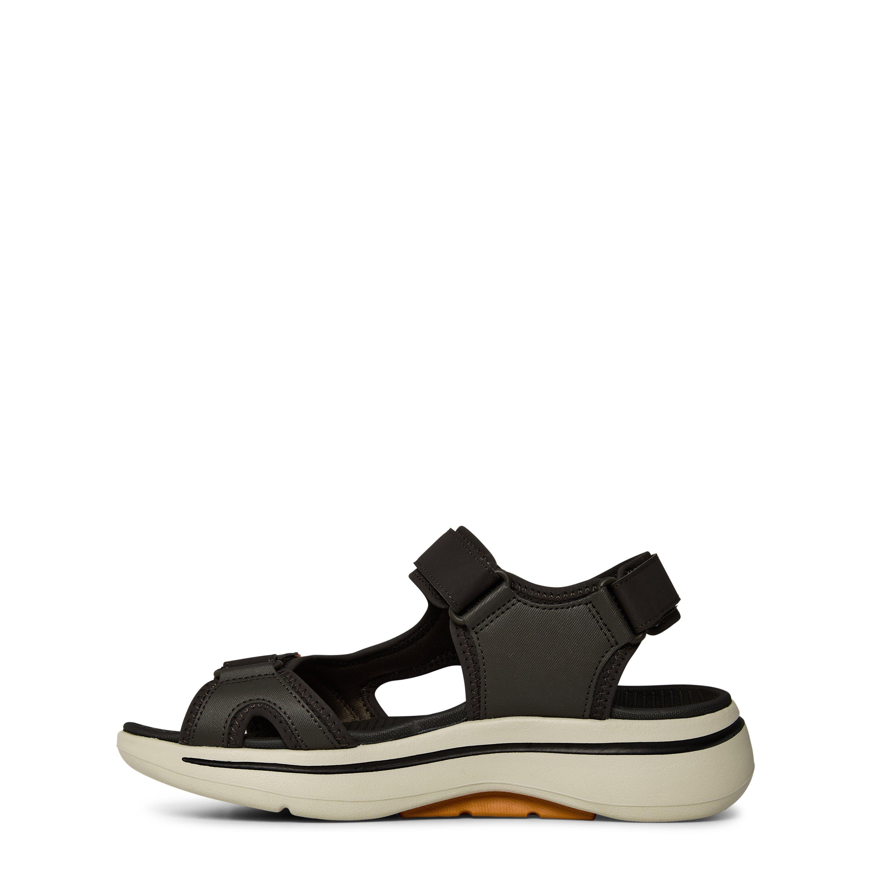 Olive/Orange - Skechers - Go Walk Arch Fit Sandal - 2