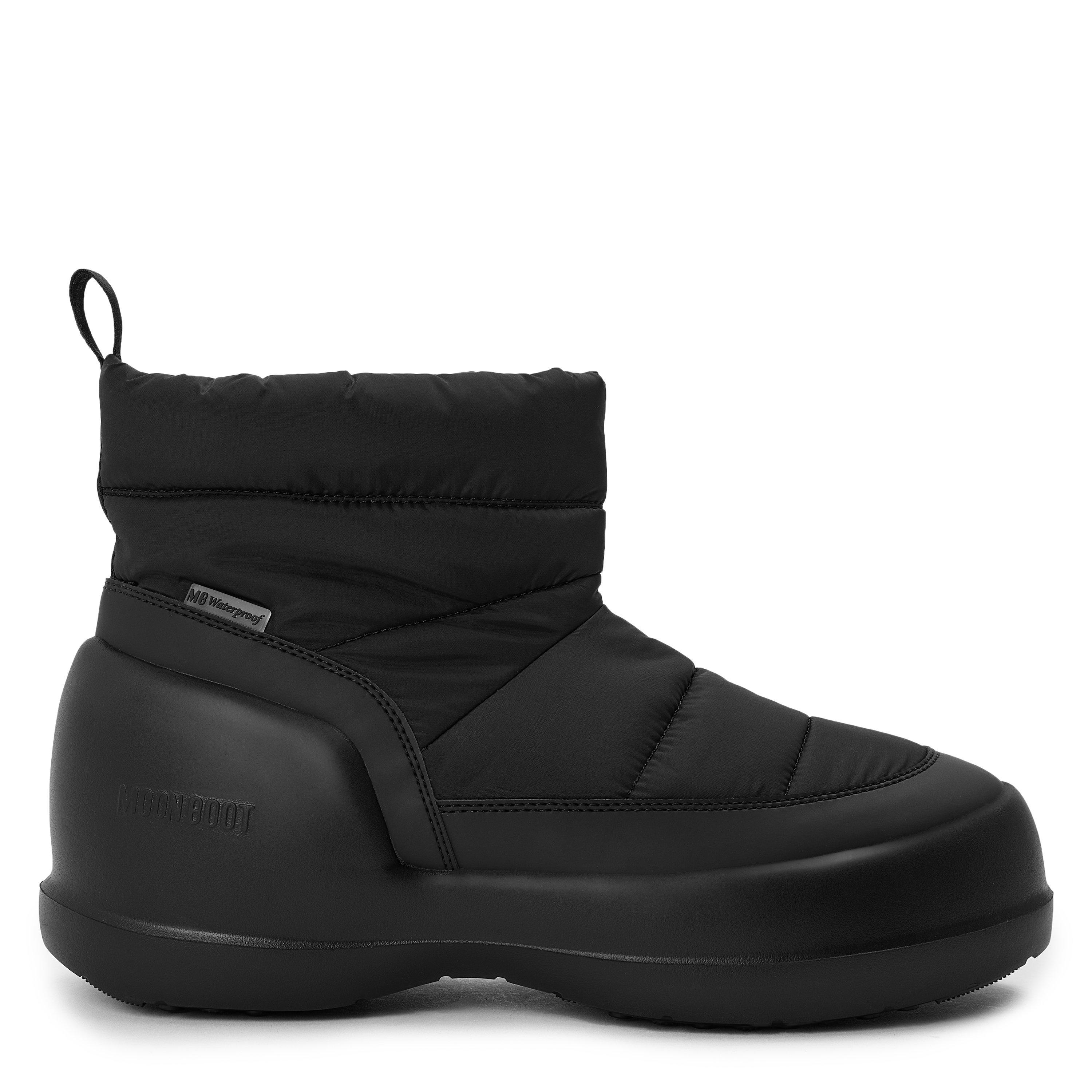 Moon Boot Men's Mezzaluna Snow Boots - Black - Size 8 (42)