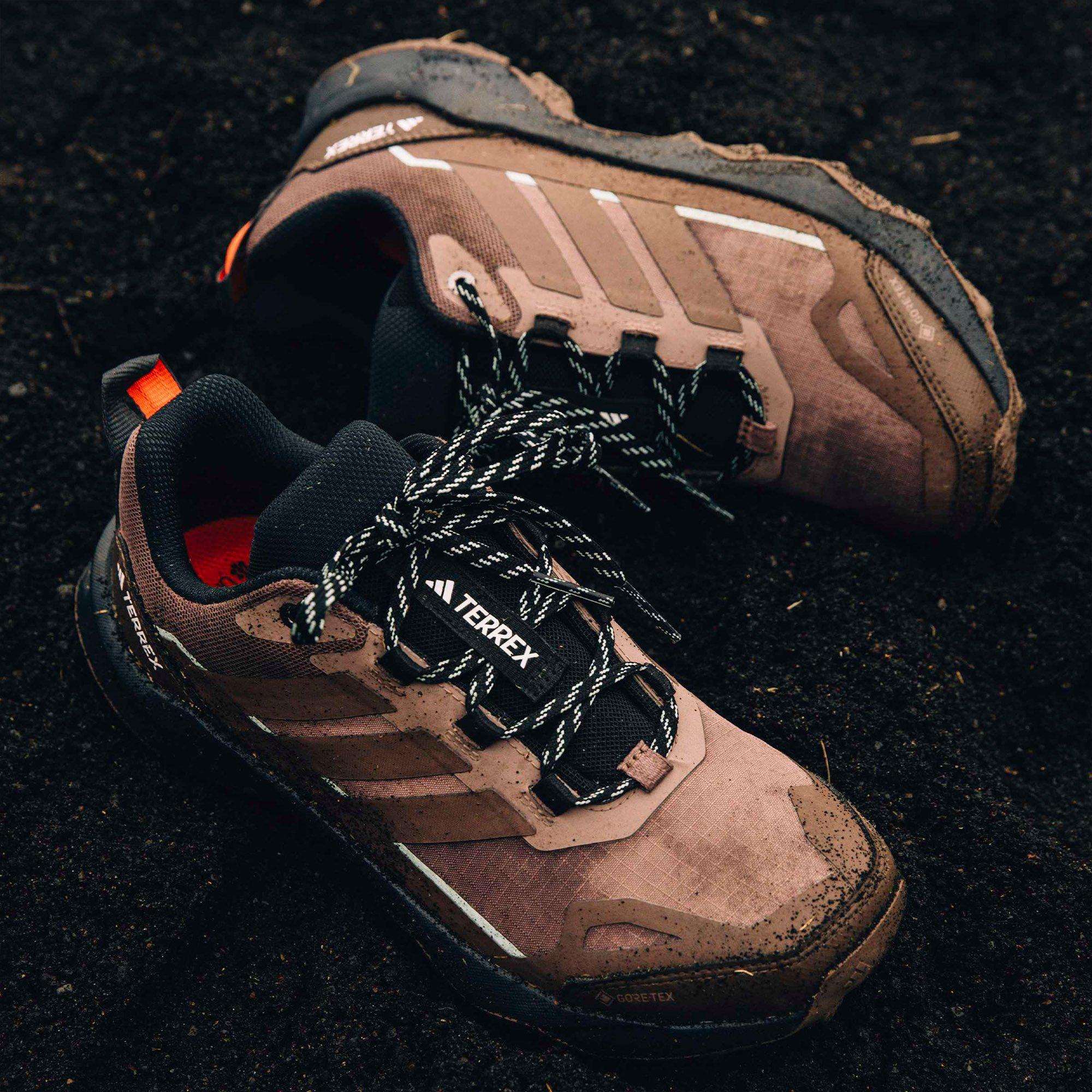 Brown/Orange - adidas - Terrex Skychaser AX5 GORE-TEX Womens Hiking Shoes - 12