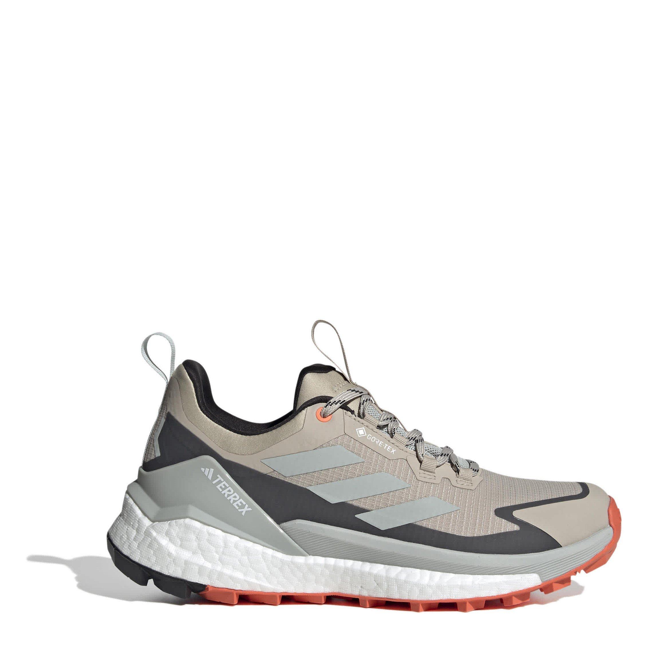 Adidas Women's Terrex Free Hiker Low Non Waterproof Hiking Shoes - Beige/Blk/Ornge - 4.5 (37.3)