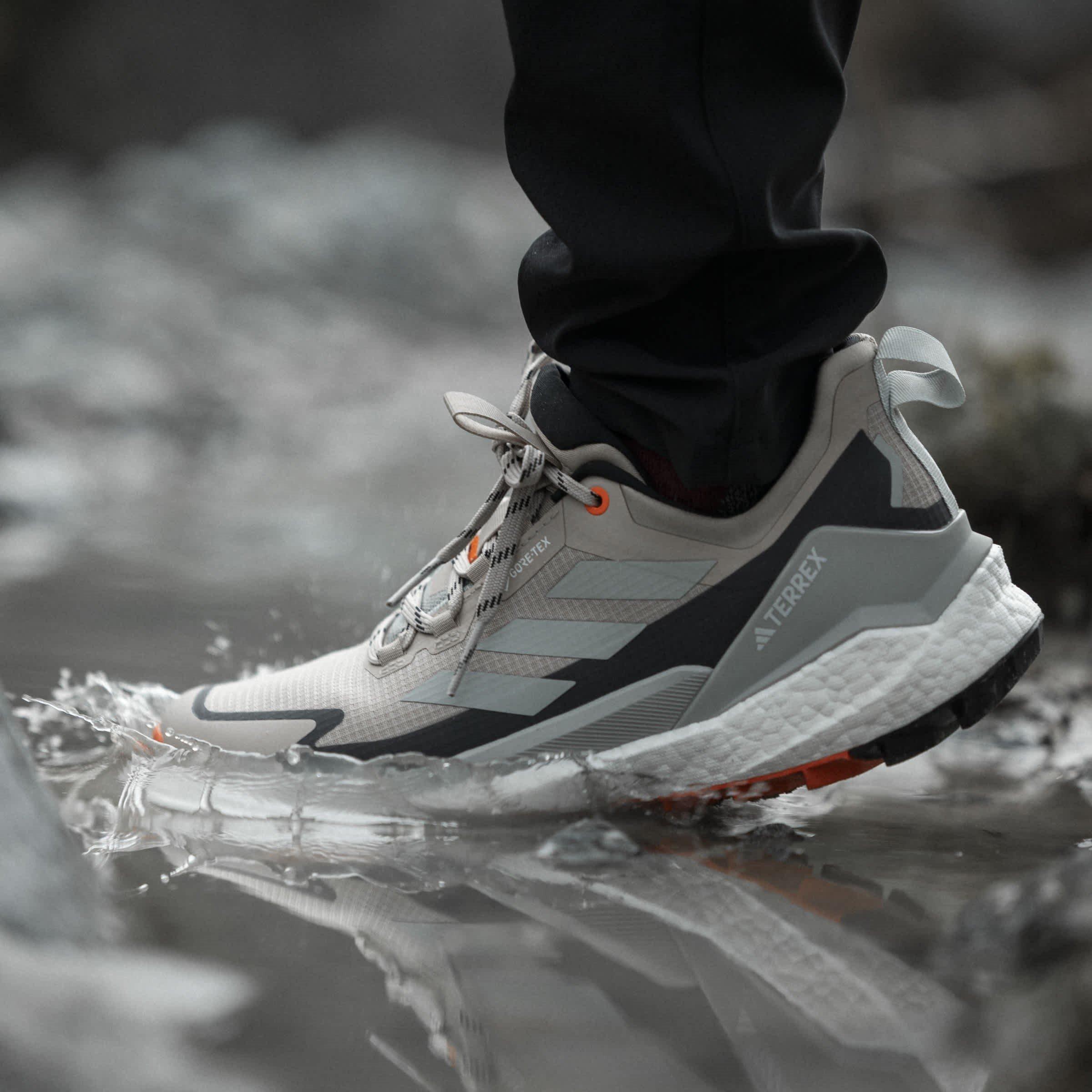 Beige/Zwart/Oranje - adidas - Terrex Free Hiker 2 Low Gtx W Hiking Shoes Womens - 13