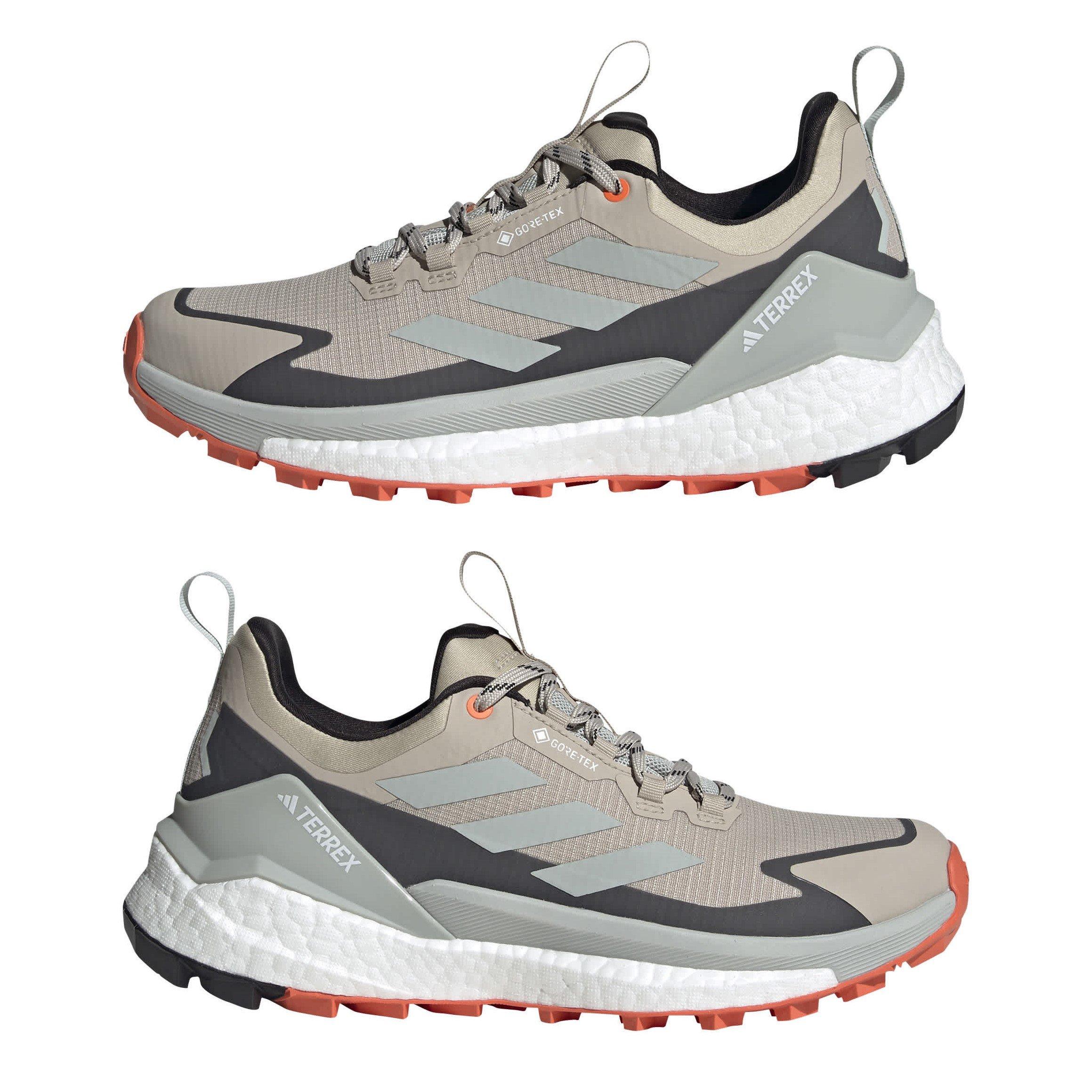 Beige/Zwart/Oranje - adidas - Terrex Free Hiker 2 Low Gtx W Hiking Shoes Womens - 9