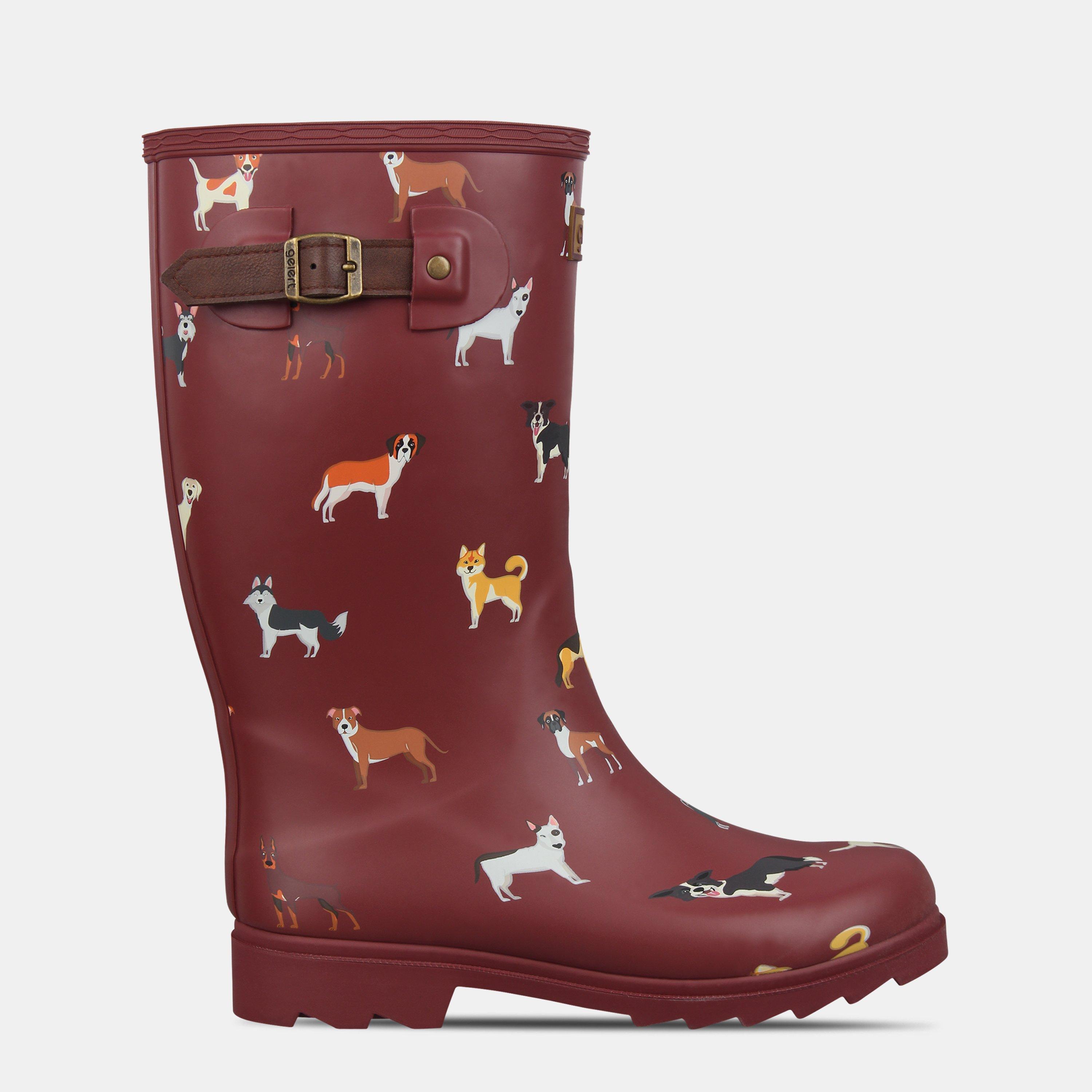 Gelert Fur Lined Welly Boot Womens