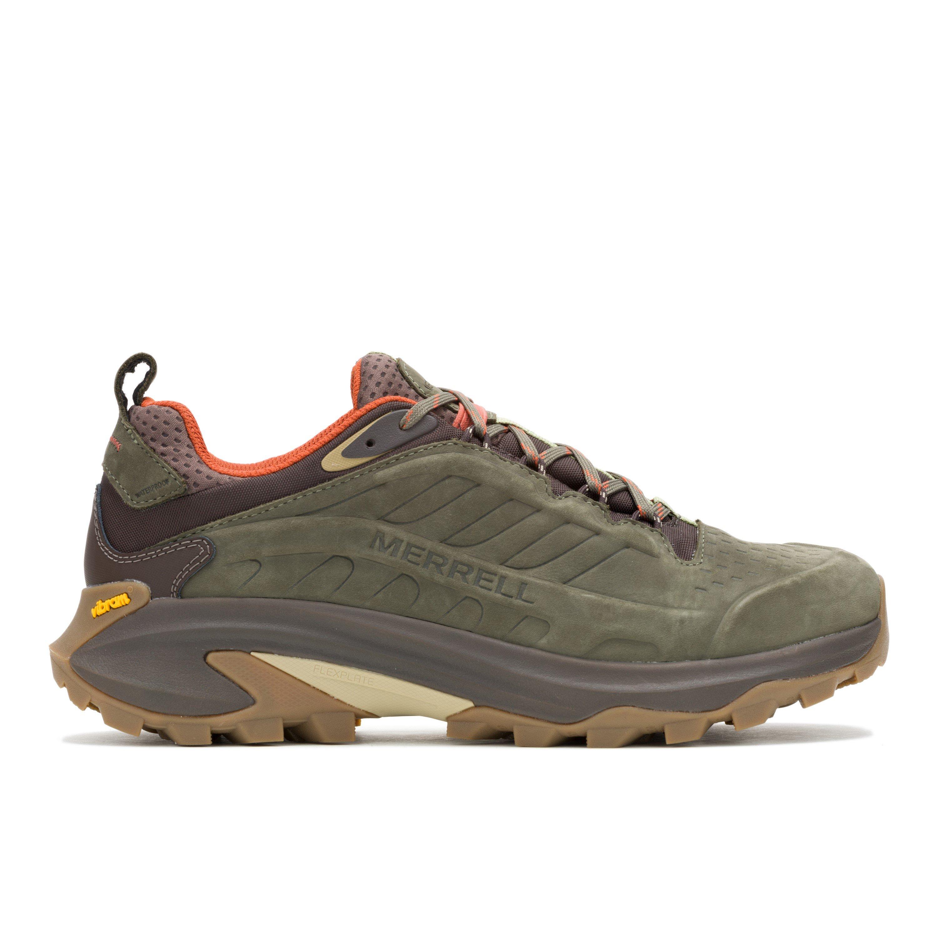 Olive - Merrell - Moab Speed 2 Leather Waterproof Hiking Shoe Mens - 1
